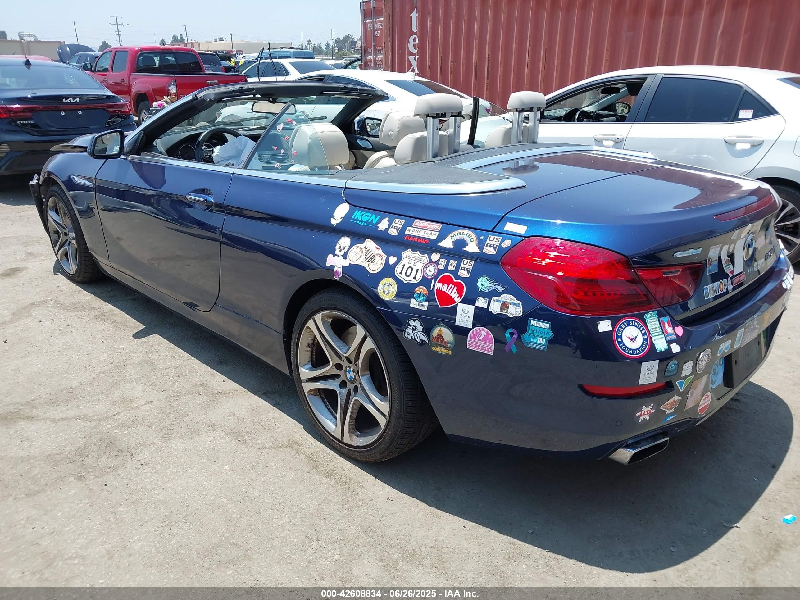 2014 Bmw 650i   Blue vin: WBAYP9C5XED169109