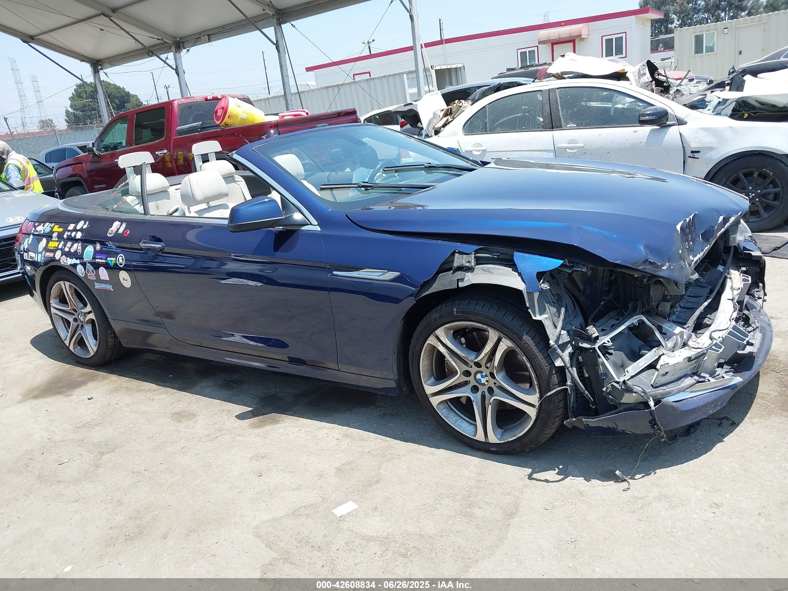 2014 Bmw 650i   Blue vin: WBAYP9C5XED169109