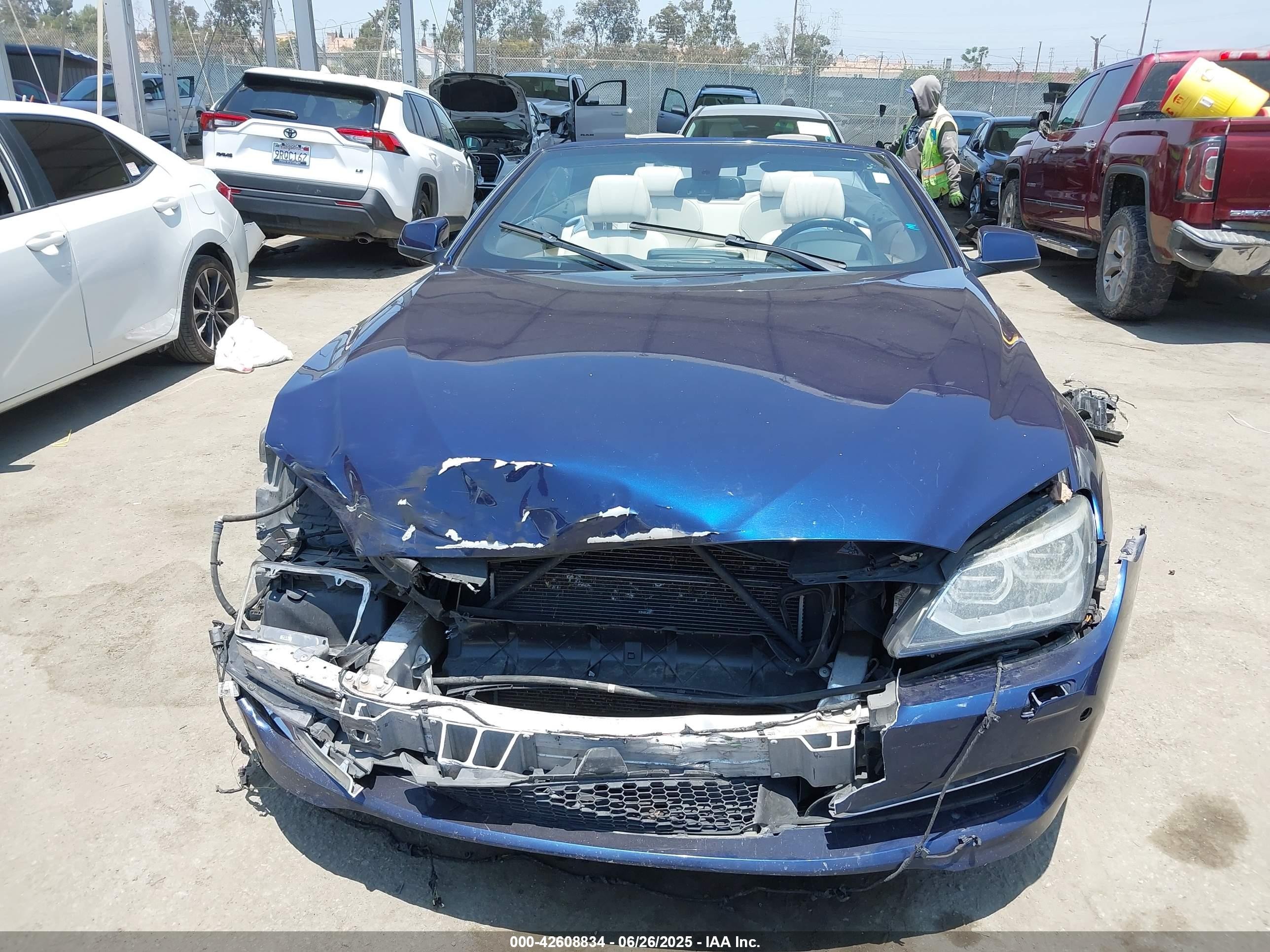 2014 Bmw 650i   Blue vin: WBAYP9C5XED169109