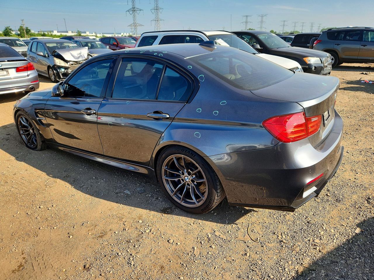 2015 Bmw M3 Gray vin: WBS3C9C50FP803481