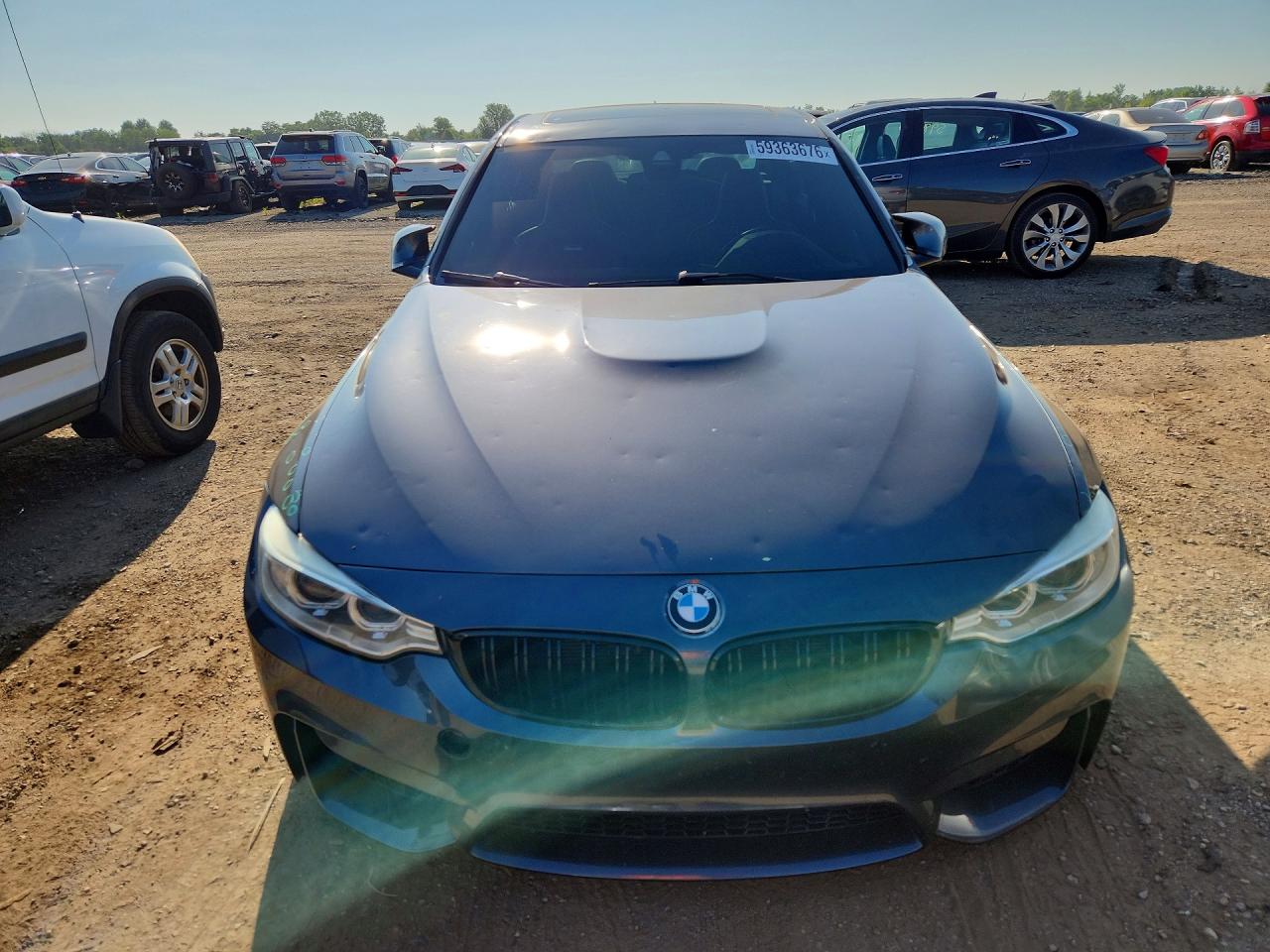 2015 Bmw M3 Gray vin: WBS3C9C50FP803481