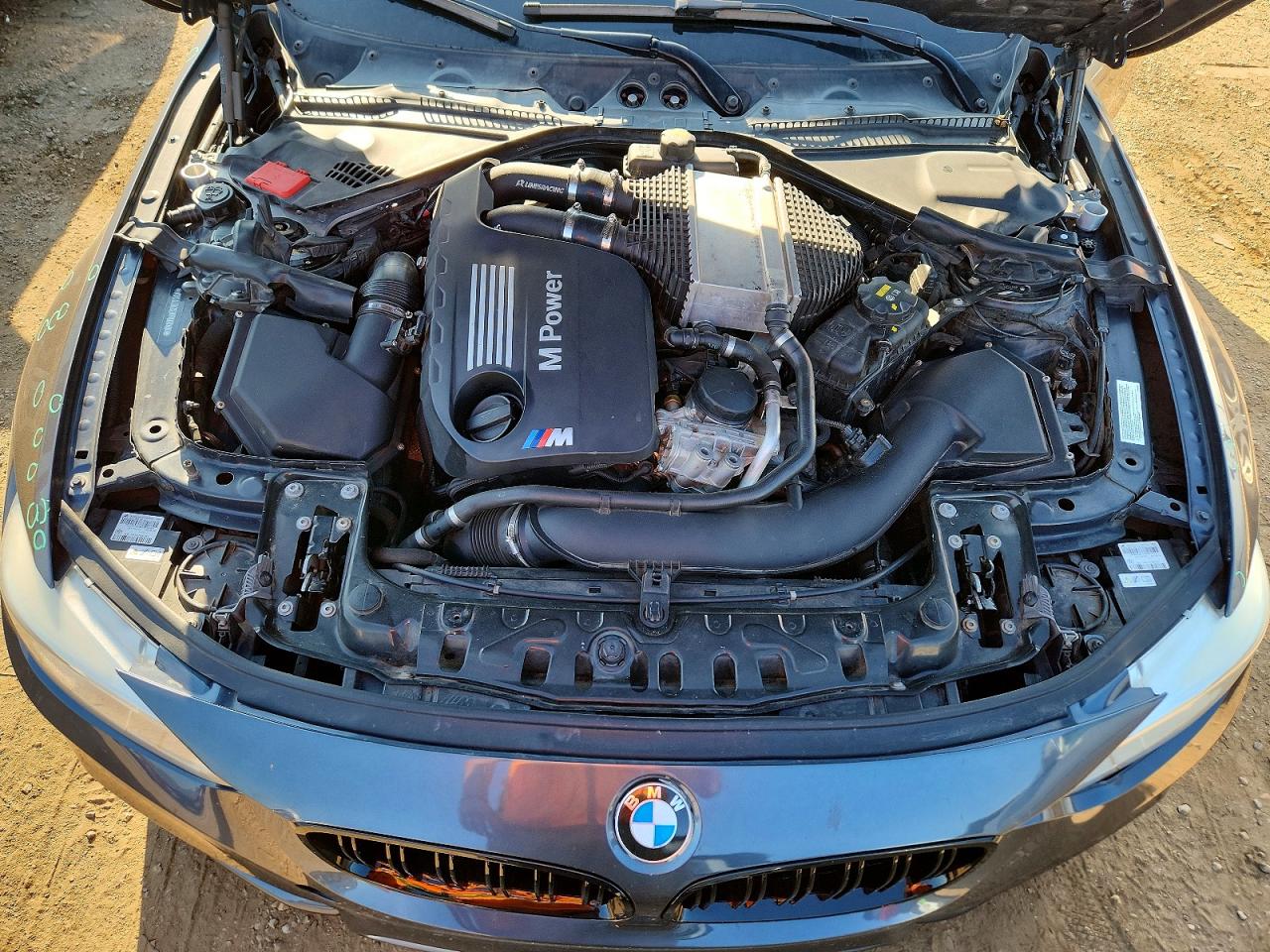 2015 Bmw M3 Gray vin: WBS3C9C50FP803481