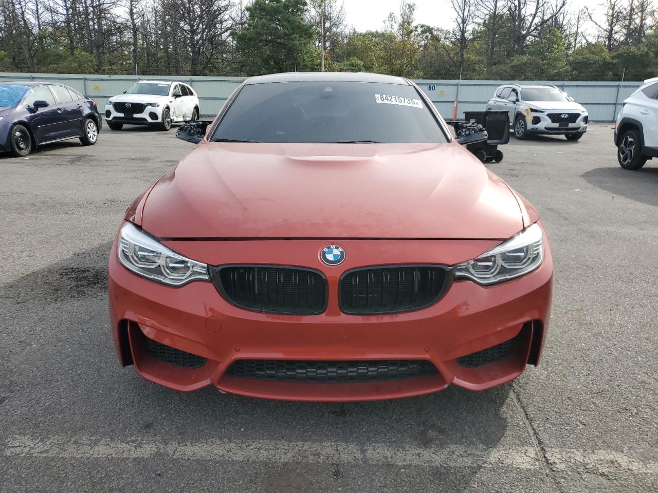 2015 Bmw M3 Orange vin: WBS3C9C51FP803635
