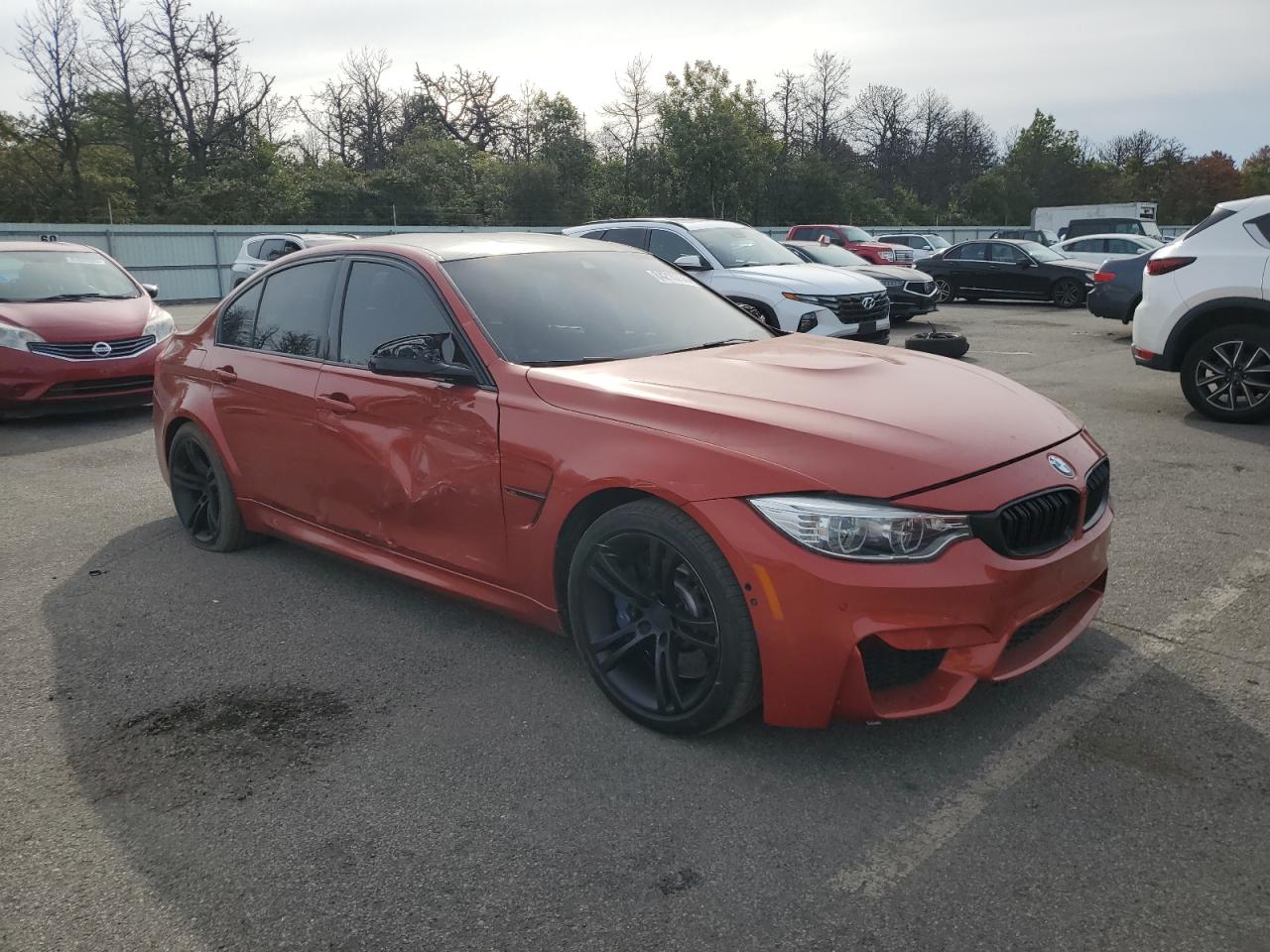 2015 Bmw M3 Orange vin: WBS3C9C51FP803635