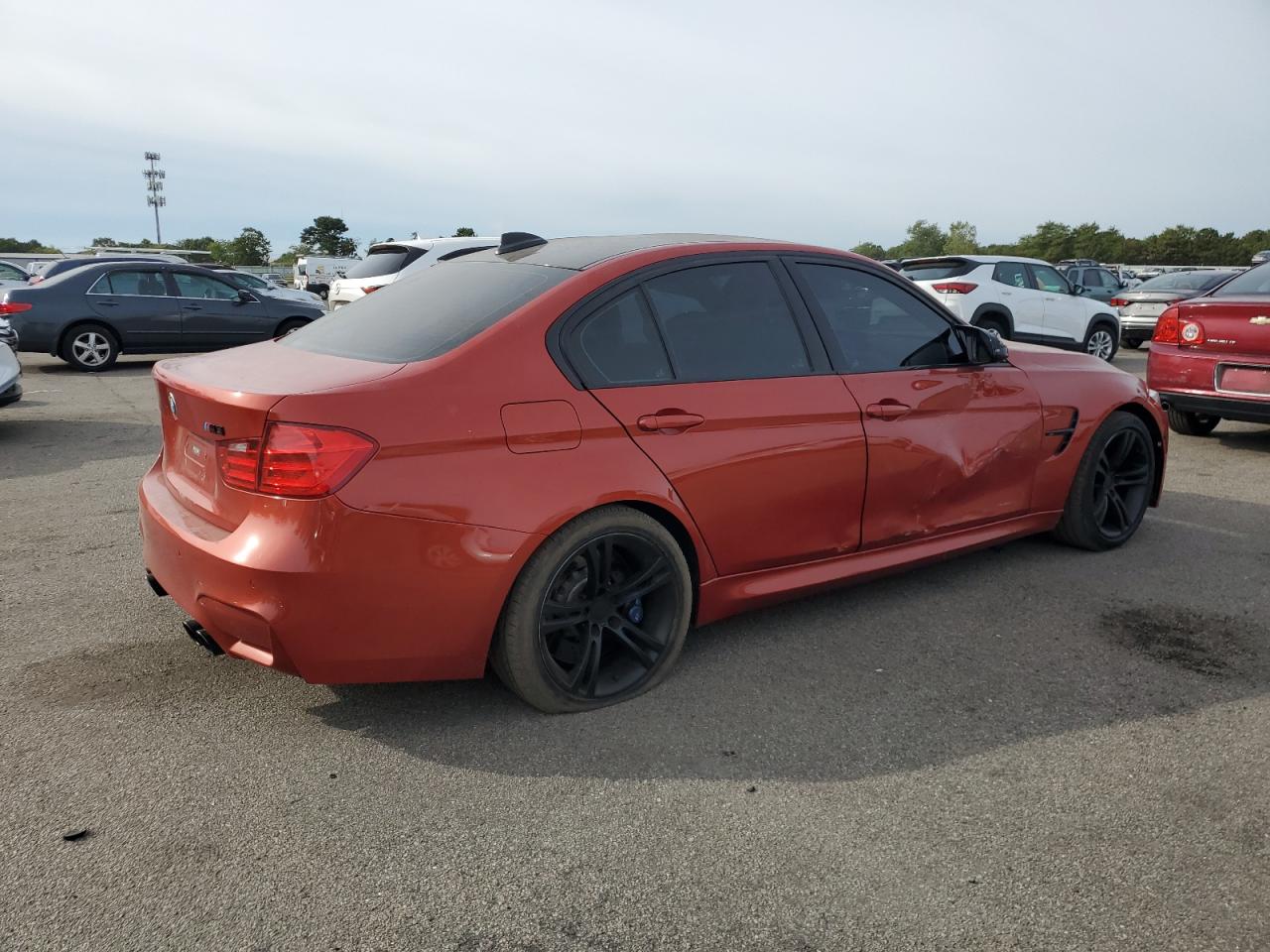 2015 Bmw M3 Orange vin: WBS3C9C51FP803635