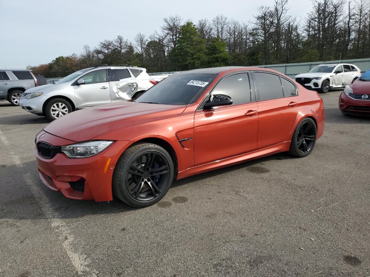 2015 Bmw M3 Orange vin: WBS3C9C51FP803635