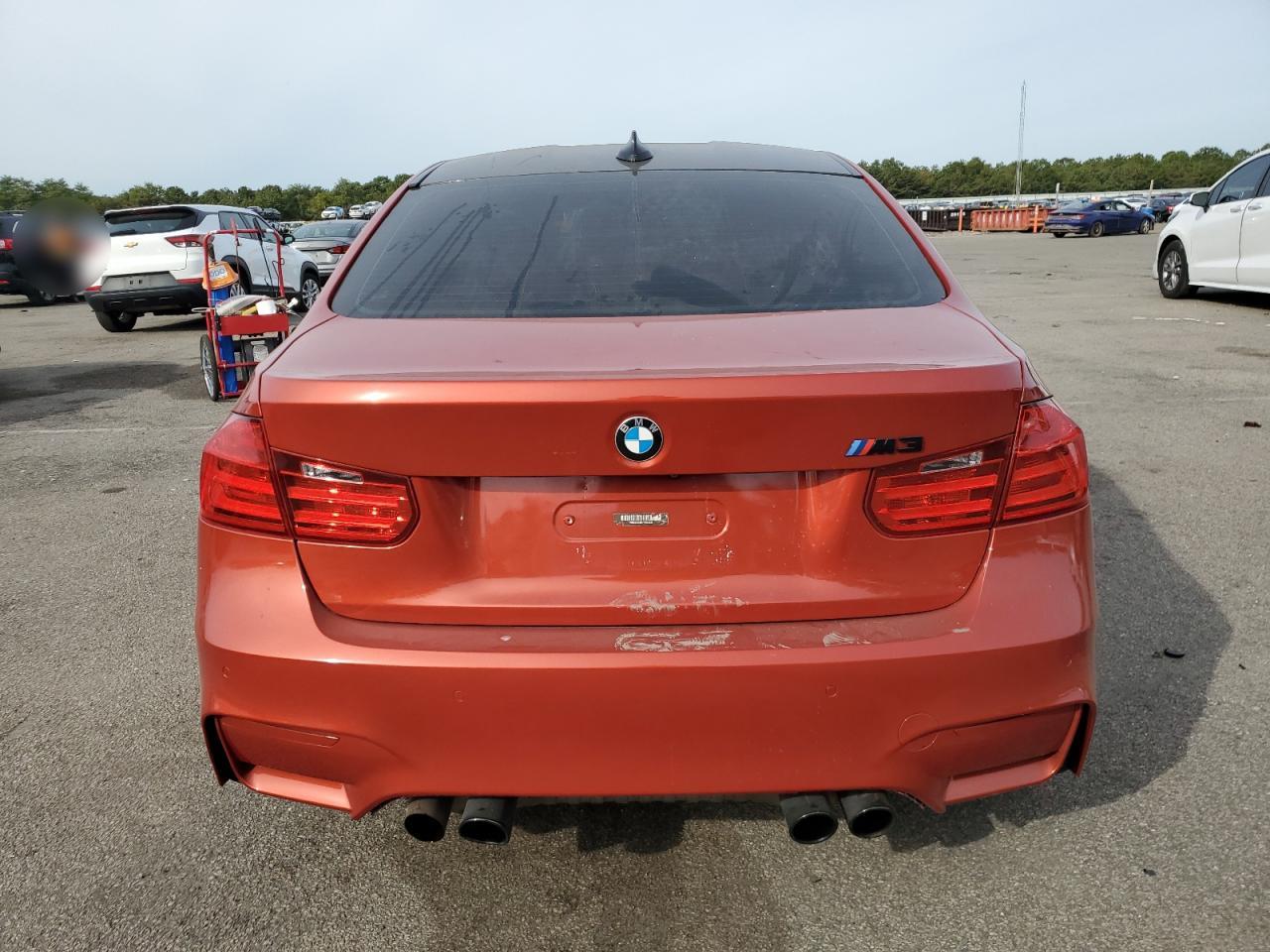 2015 Bmw M3 Orange vin: WBS3C9C51FP803635