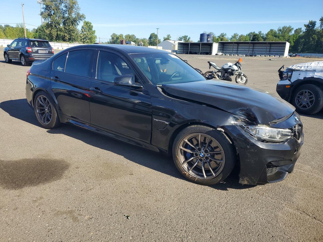 2015 Bmw M3 Black vin: WBS3C9C51FP804316
