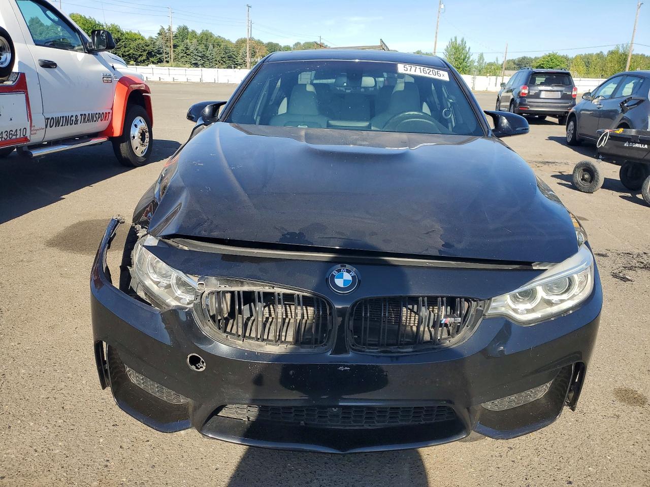 2015 Bmw M3 Black vin: WBS3C9C51FP804316