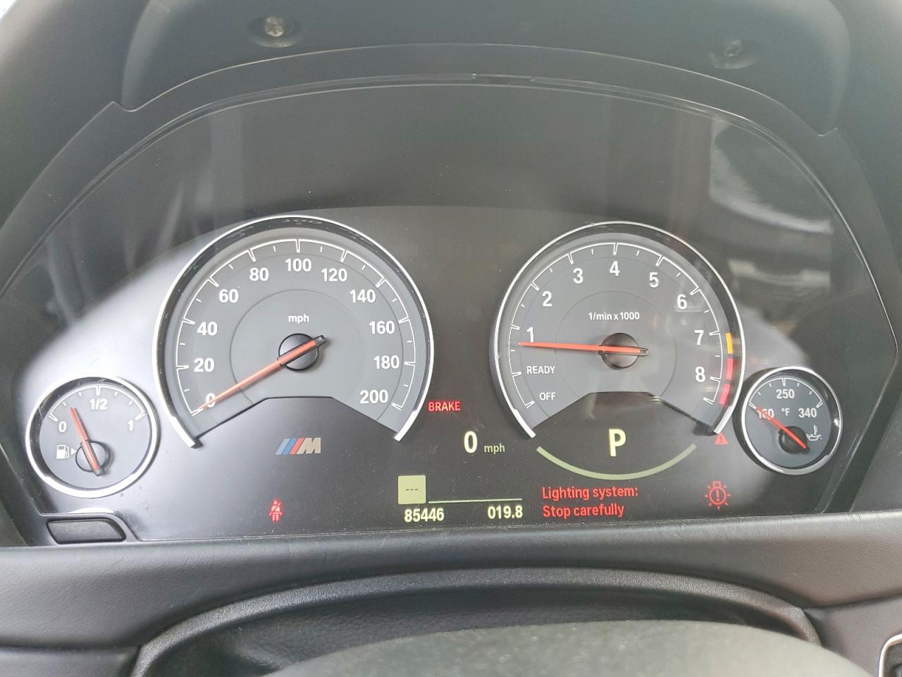 2015 Bmw M3 Gray vin: WBS3C9C52FJ276241
