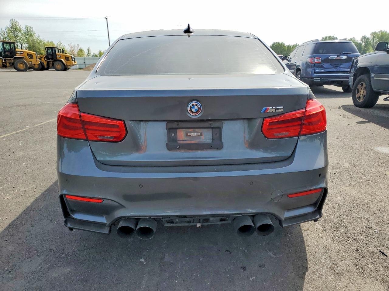 2015 Bmw M3 Gray vin: WBS3C9C52FJ276241