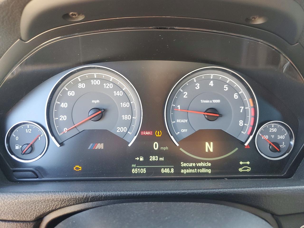 2015 Bmw M3 Charcoal vin: WBS3C9C53FP804396