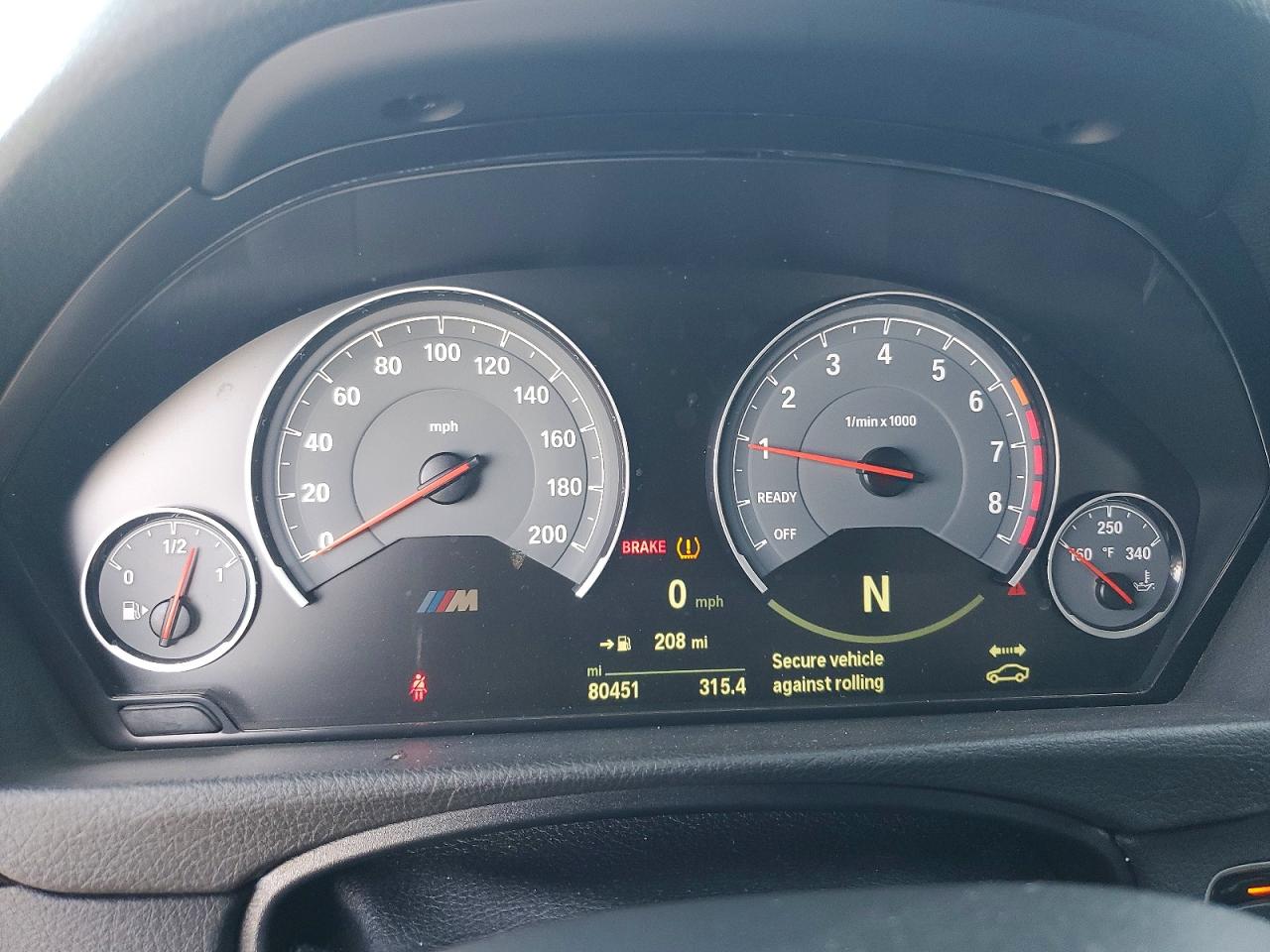 2015 Bmw M3 Charcoal vin: WBS3C9C53FP805659