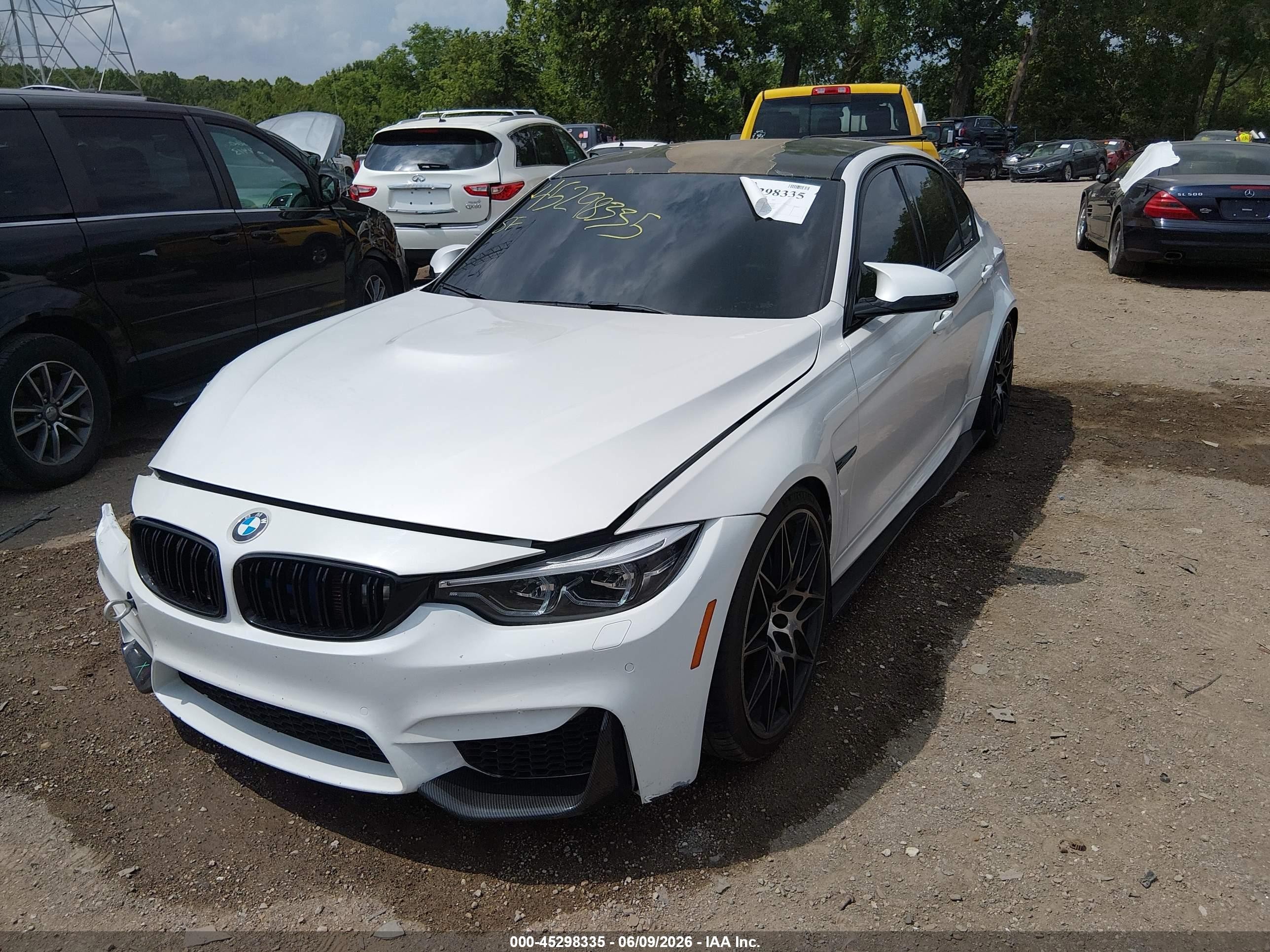 2015 Bmw M3   White vin: WBS3C9C54FP803368