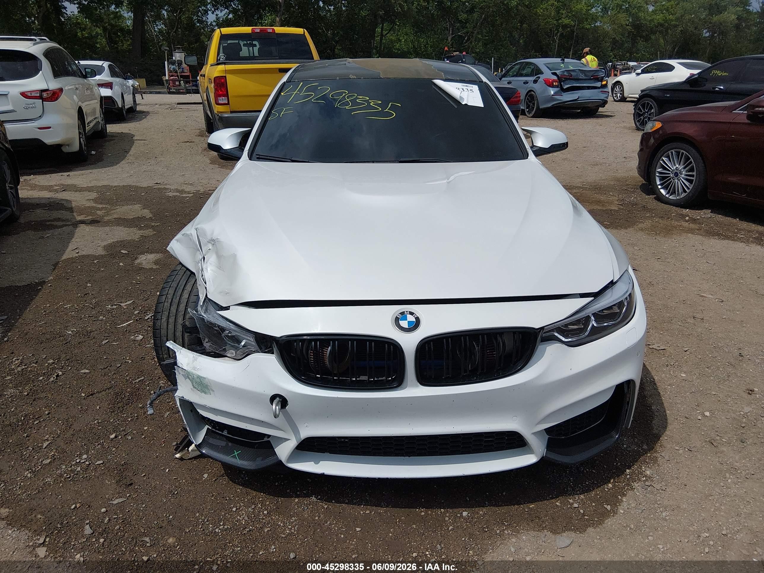 2015 Bmw M3   White vin: WBS3C9C54FP803368