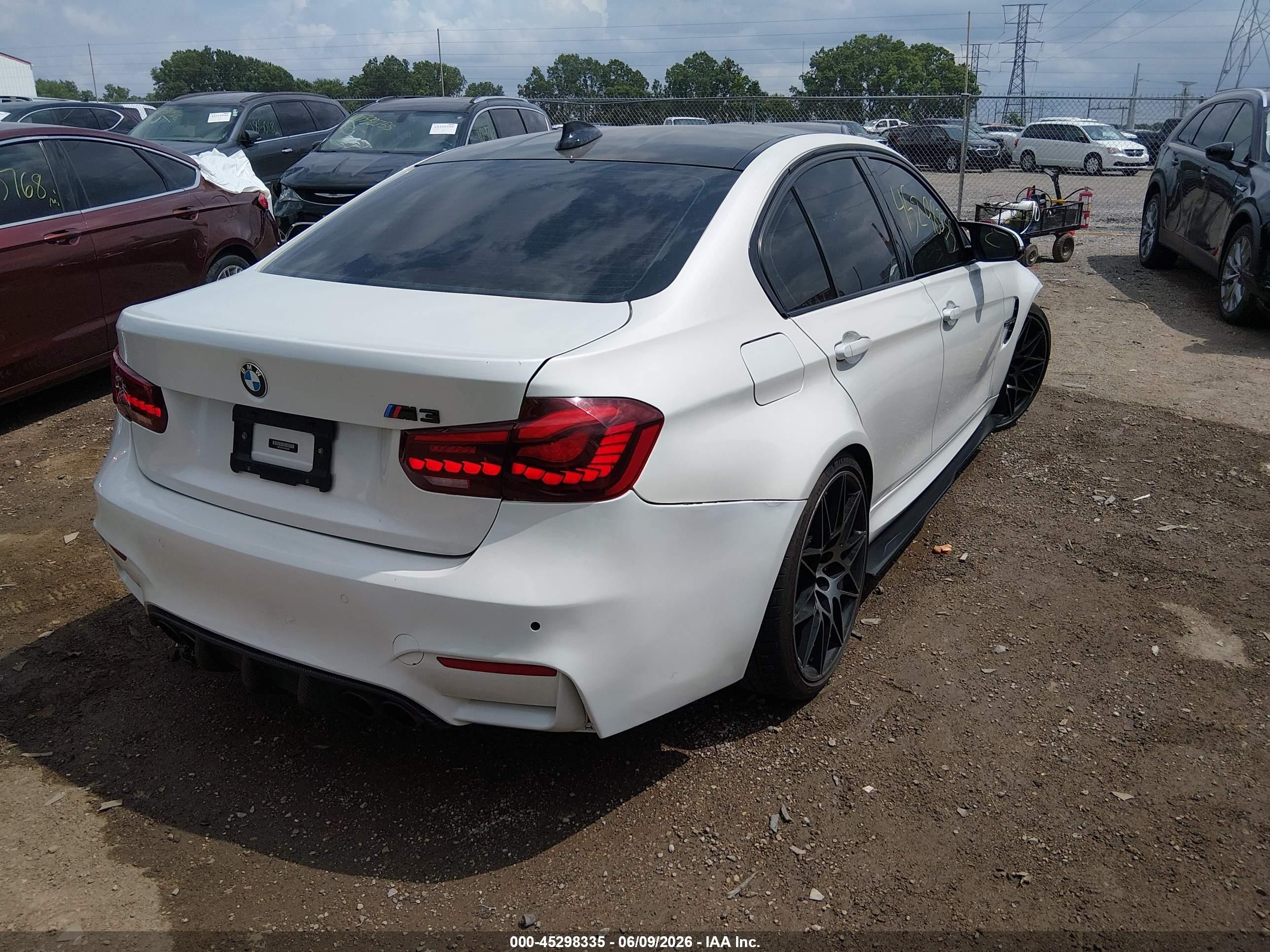 2015 Bmw M3   White vin: WBS3C9C54FP803368
