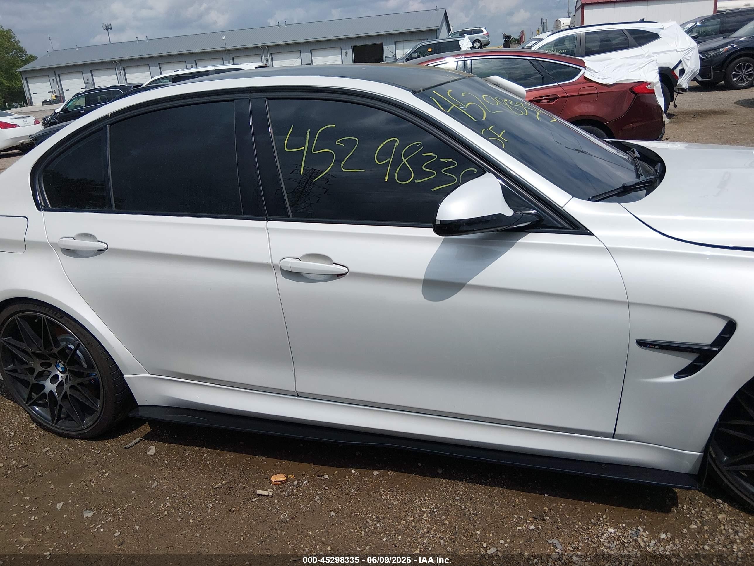 2015 Bmw M3   White vin: WBS3C9C54FP803368