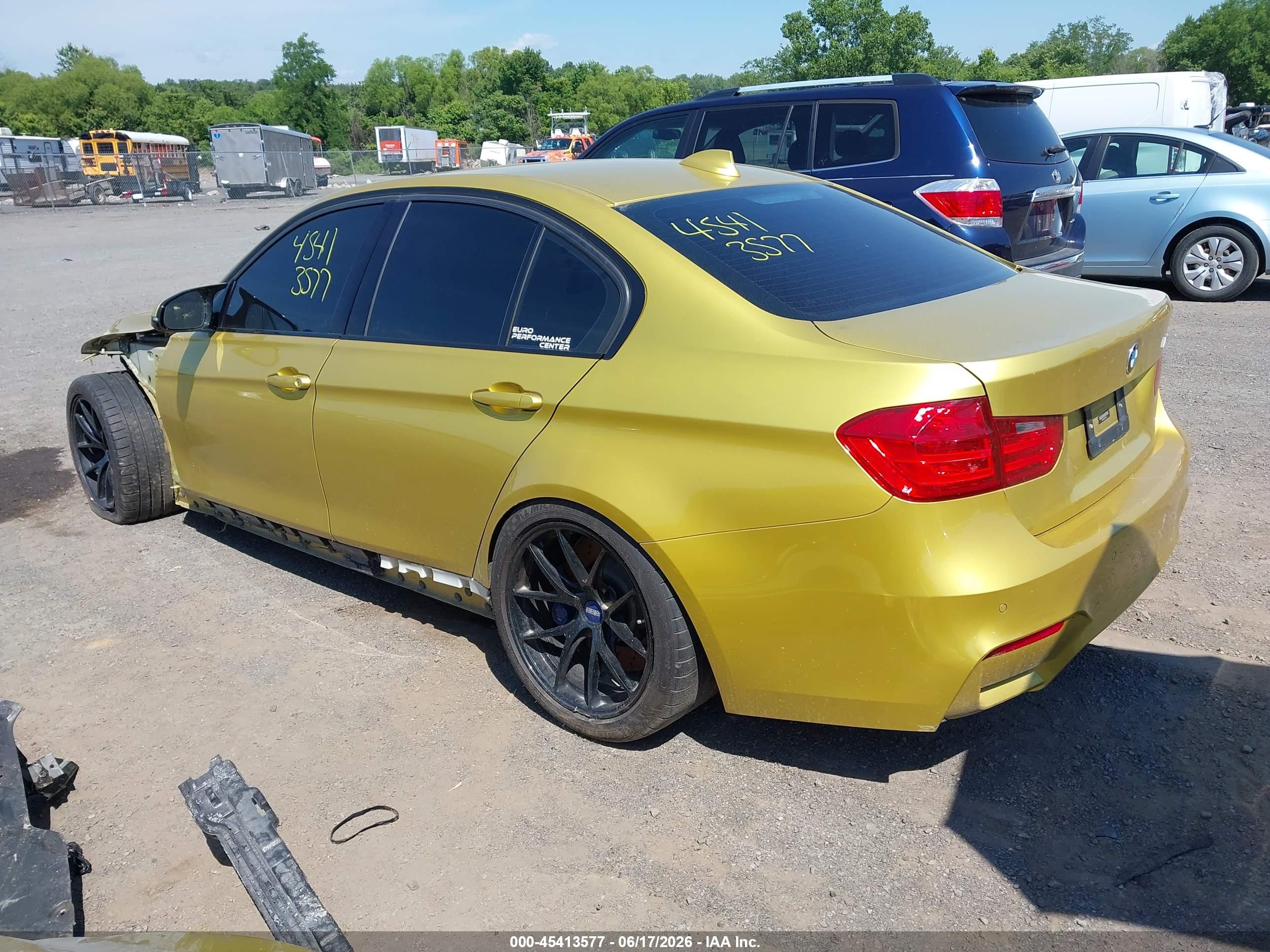 2015 Bmw M3   Yellow vin: WBS3C9C56FP804554