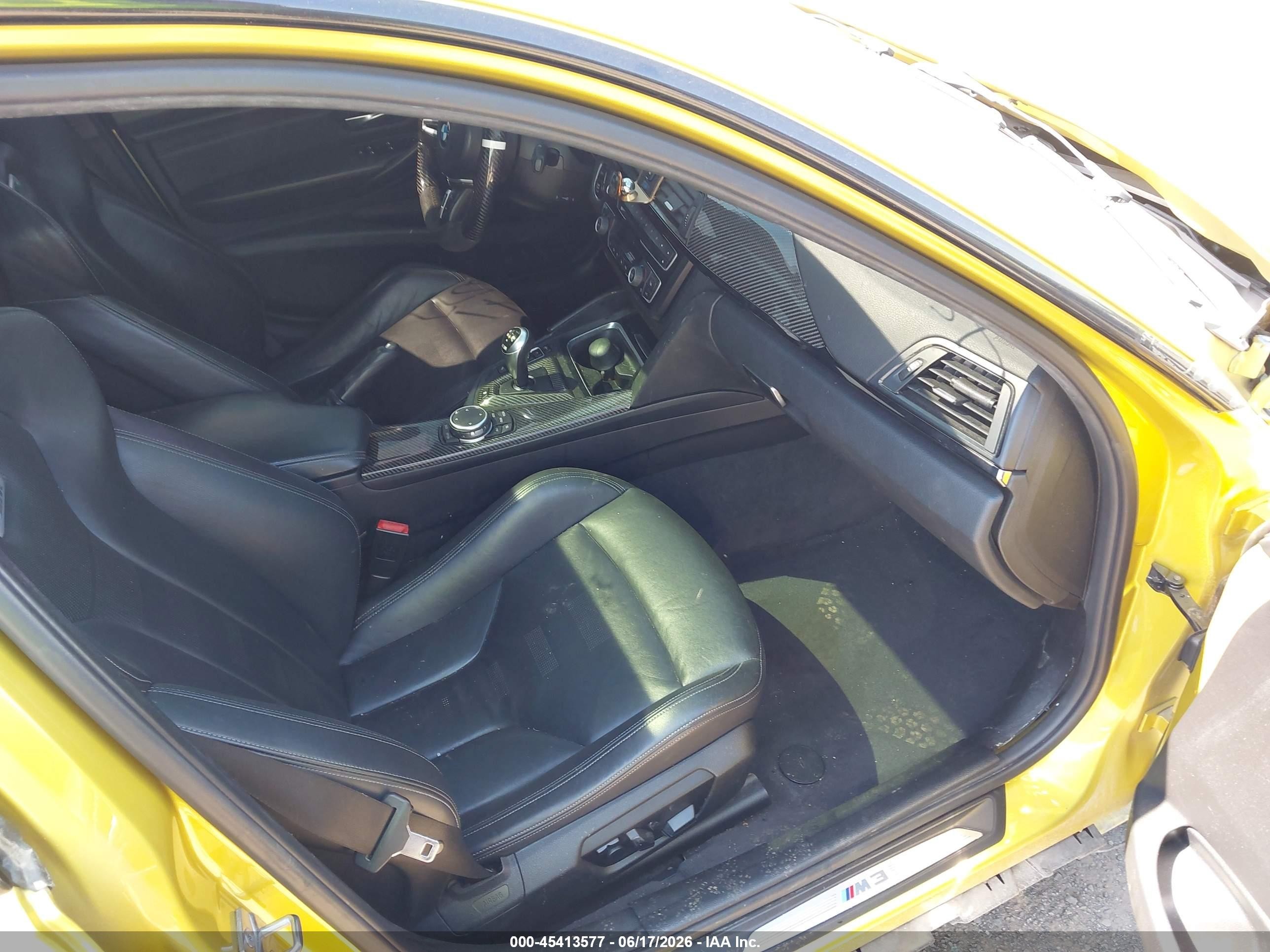 2015 Bmw M3   Yellow vin: WBS3C9C56FP804554