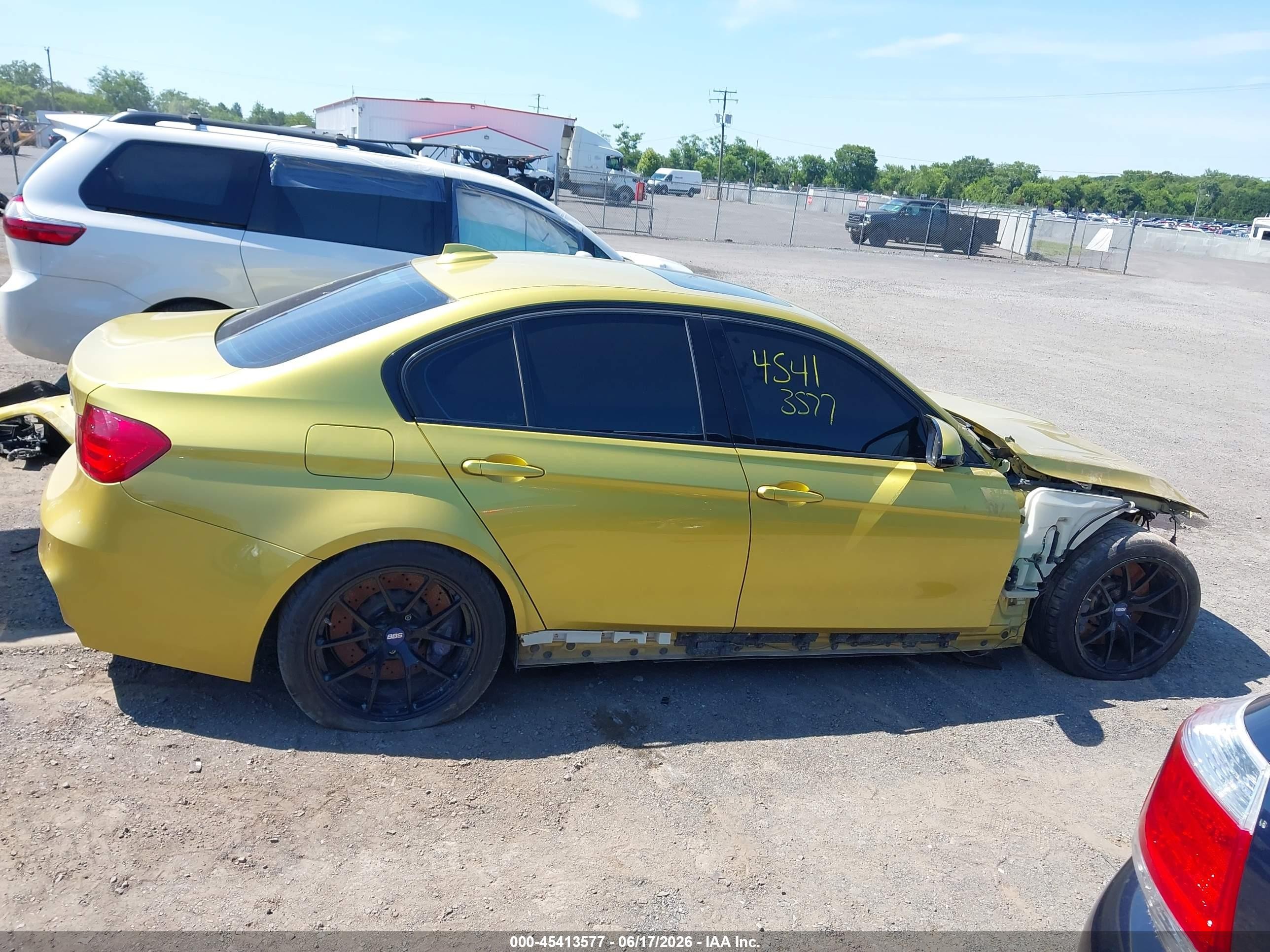 2015 Bmw M3   Yellow vin: WBS3C9C56FP804554