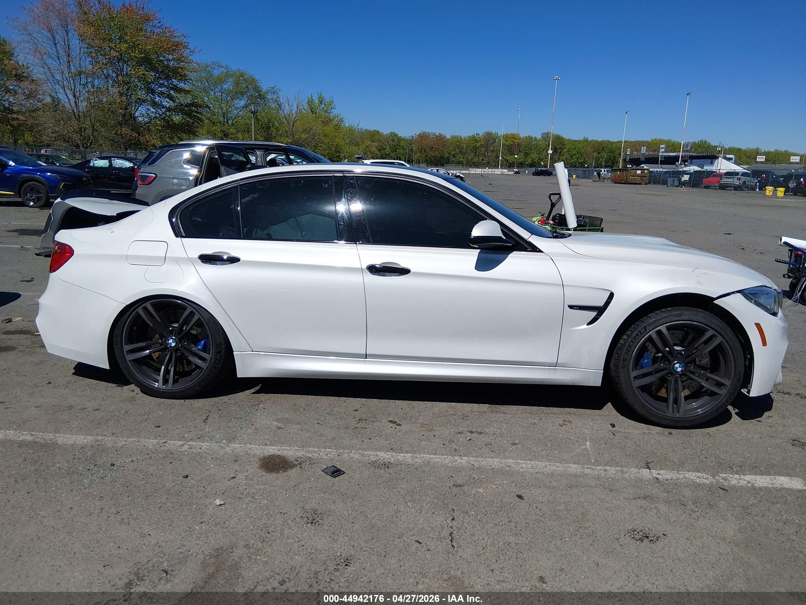 2015 Bmw M3   White vin: WBS3C9C56FP805378