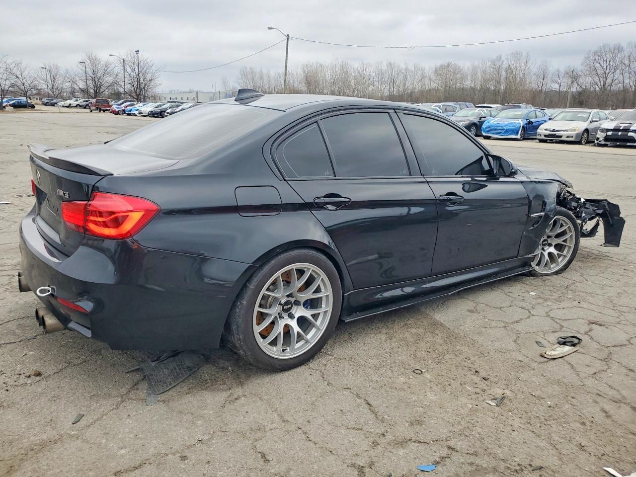 2015 Bmw M3 Black vin: WBS3C9C57FP803915