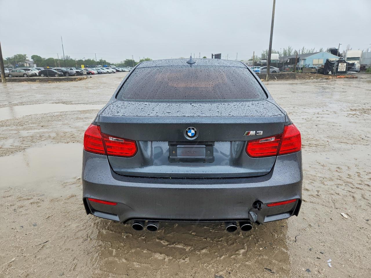 2015 Bmw M3 Gray vin: WBS3C9C57FP804854
