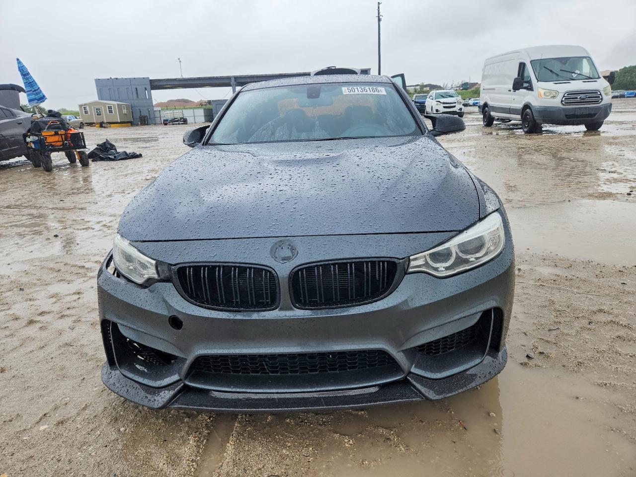 2015 Bmw M3 Gray vin: WBS3C9C57FP804854