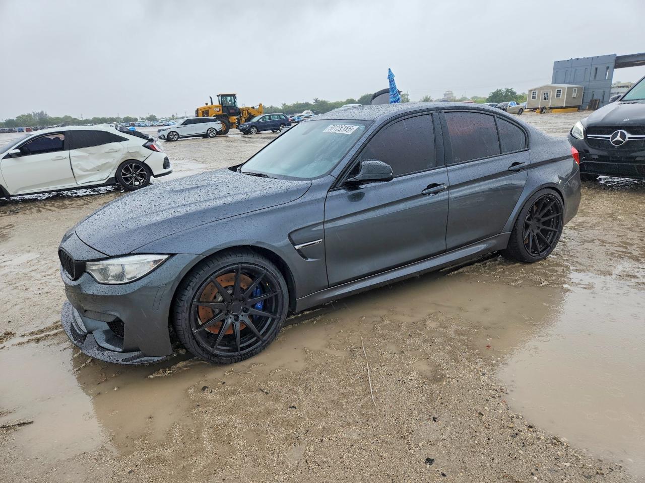 2015 Bmw M3 Gray vin: WBS3C9C57FP804854