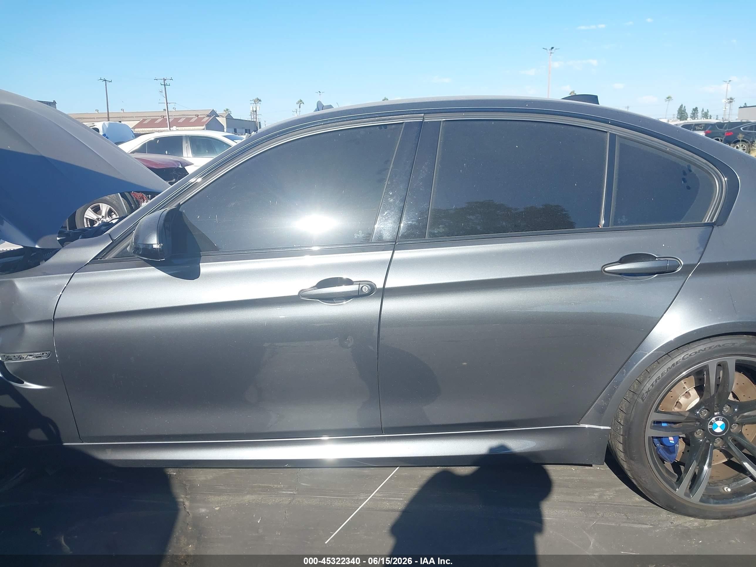 2015 Bmw M3   Gray vin: WBS3C9C58FJ276132