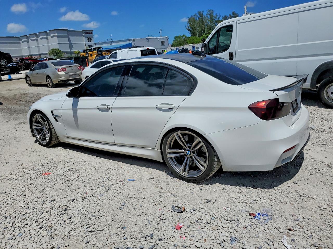 2015 Bmw M3 White vin: WBS3C9C58FP803115