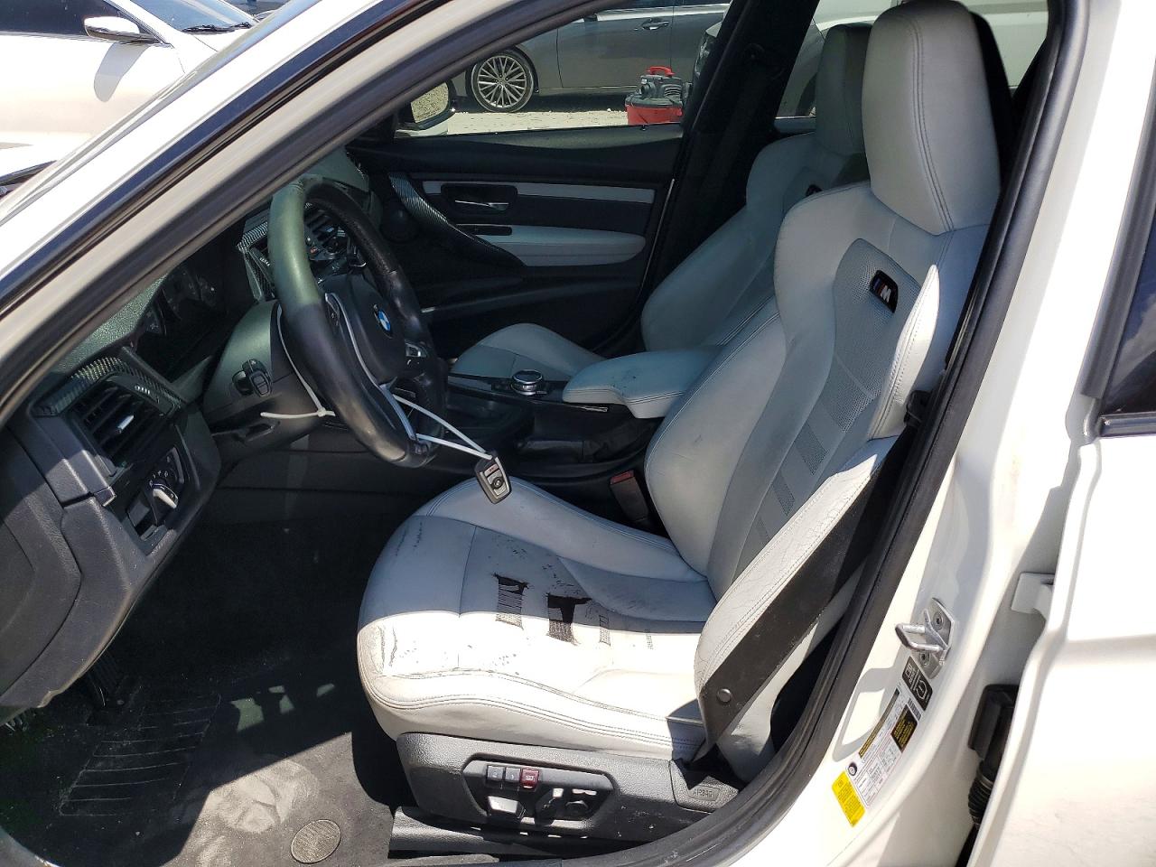 2015 Bmw M3 White vin: WBS3C9C58FP803115