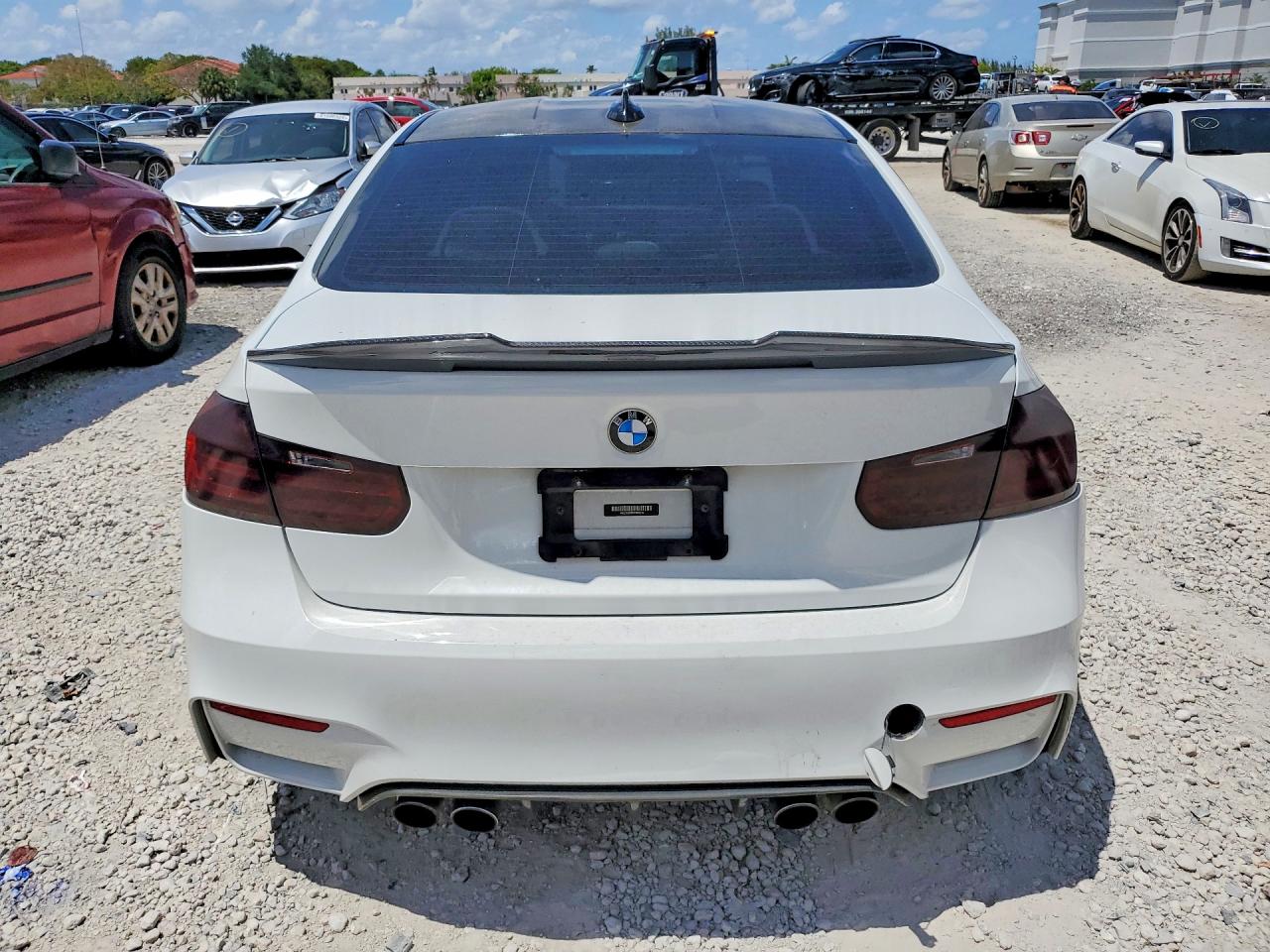 2015 Bmw M3 White vin: WBS3C9C58FP803115