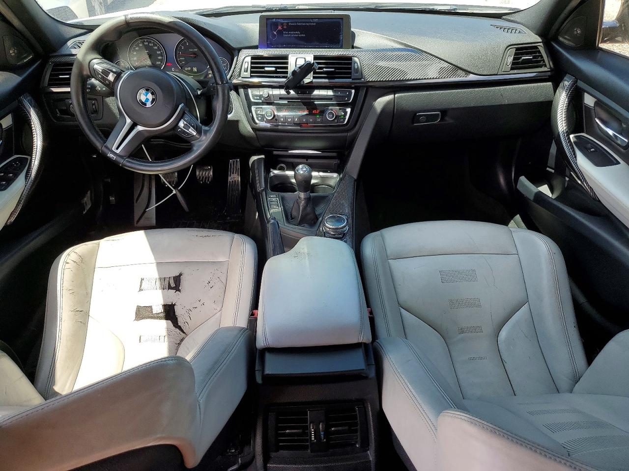 2015 Bmw M3 White vin: WBS3C9C58FP803115