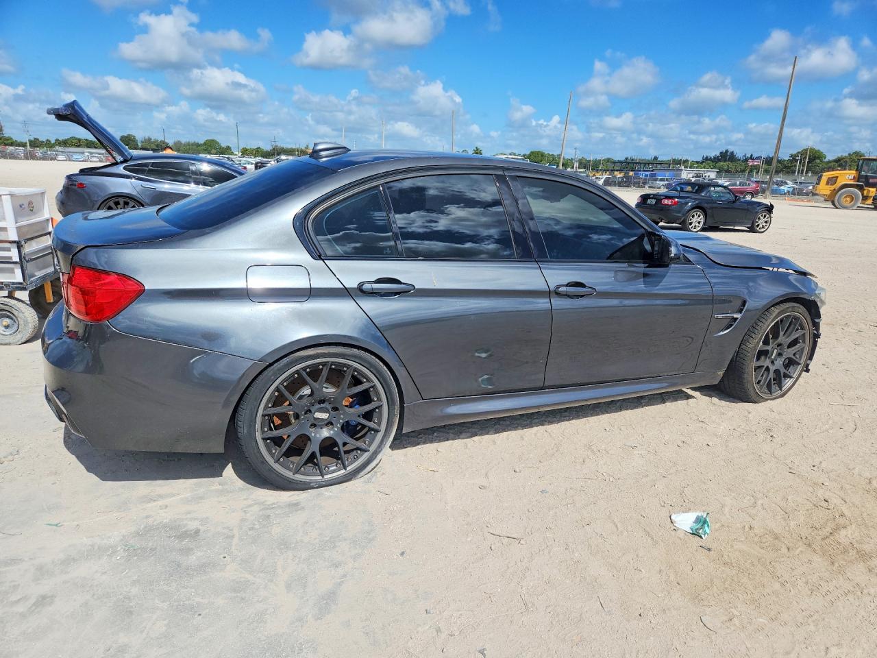 2015 Bmw M3 Gray vin: WBS3C9C58FP803647