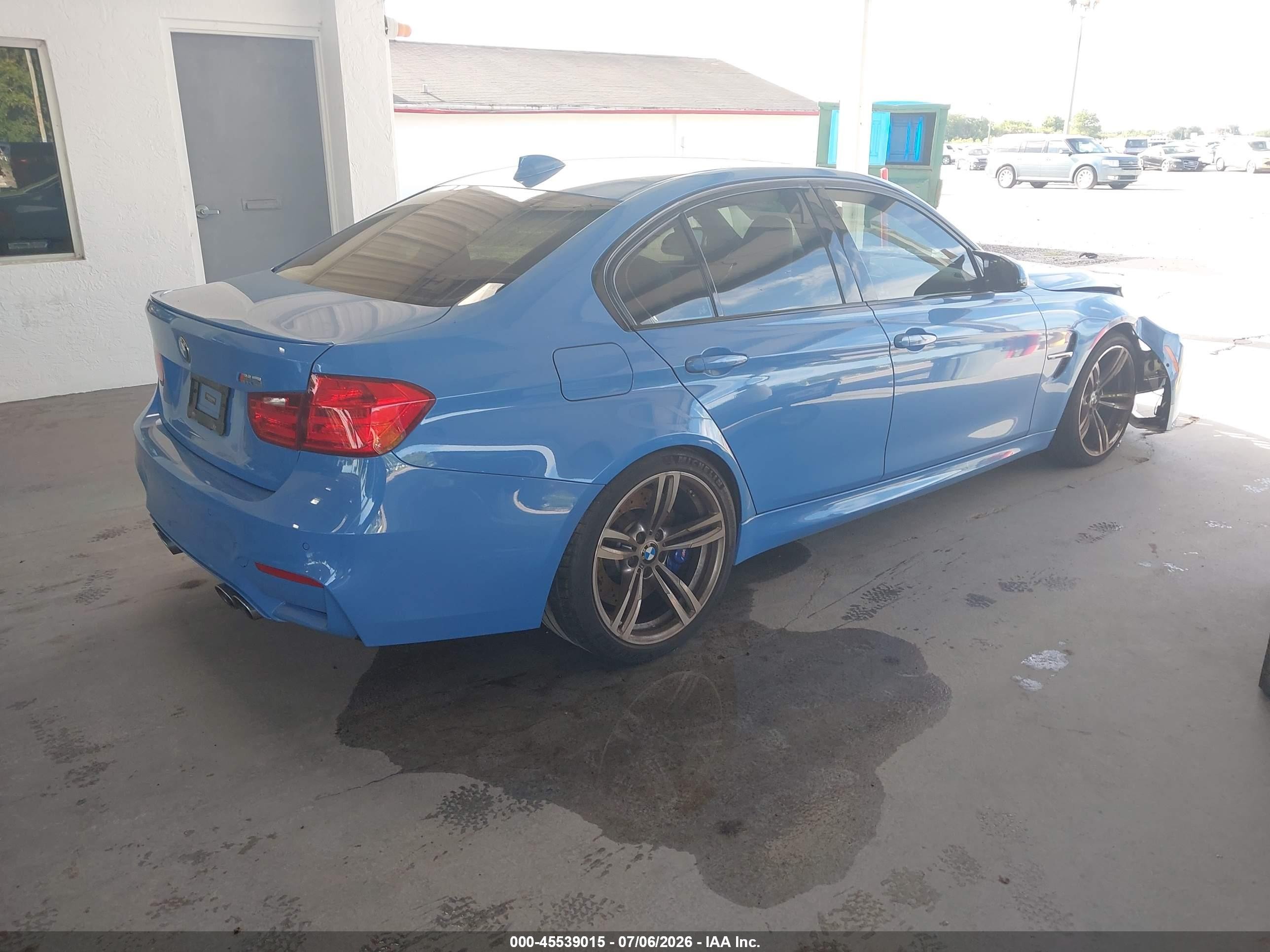 2015 Bmw M3   Light Blue vin: WBS3C9C58FP805673