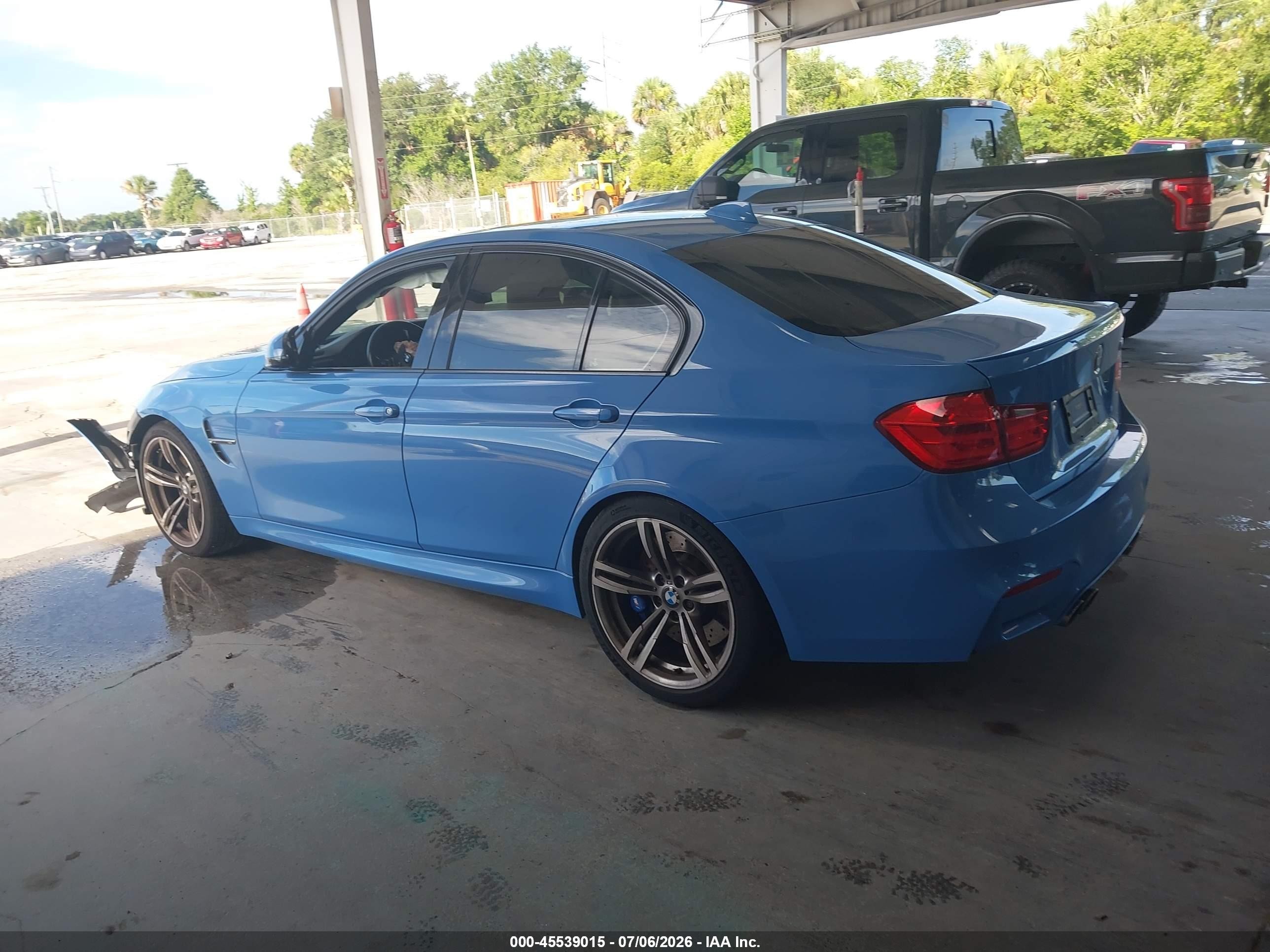 2015 Bmw M3   Light Blue vin: WBS3C9C58FP805673