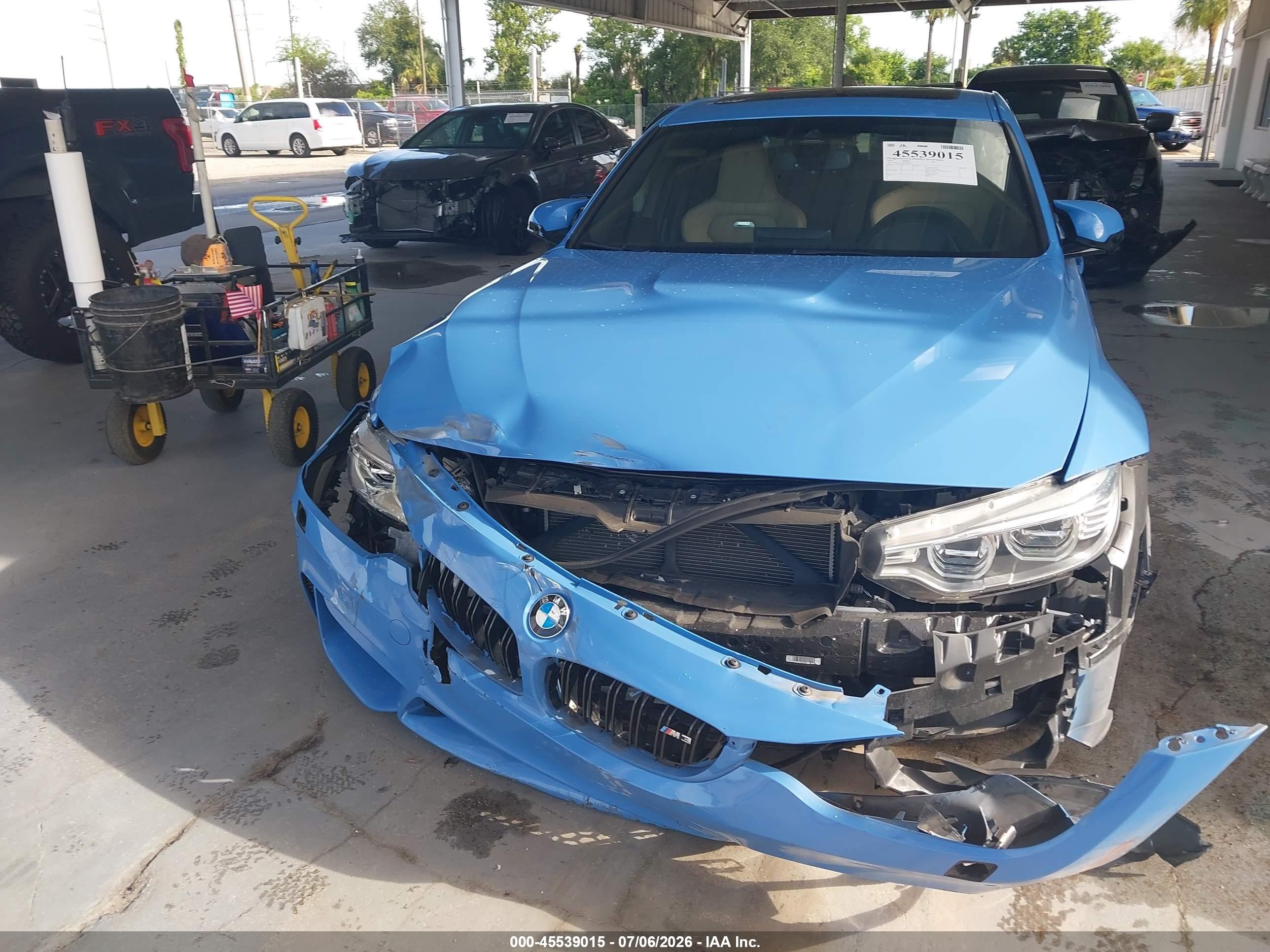 2015 Bmw M3   Light Blue vin: WBS3C9C58FP805673