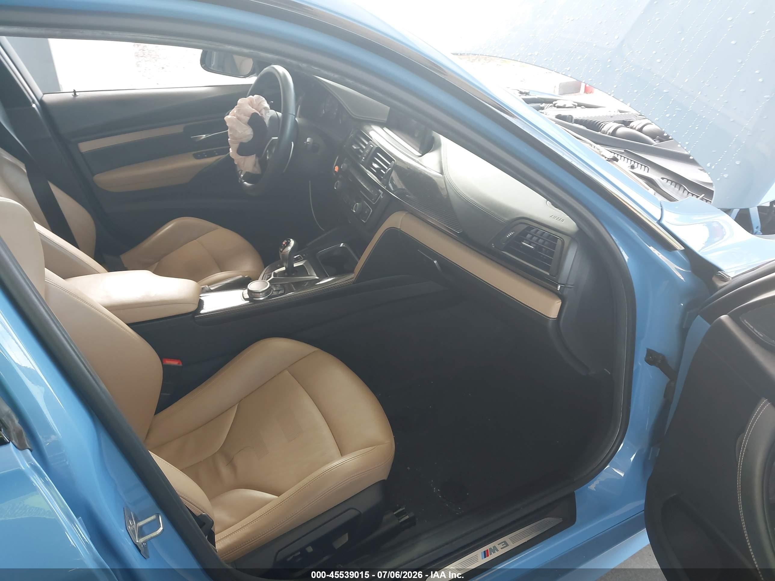 2015 Bmw M3   Light Blue vin: WBS3C9C58FP805673