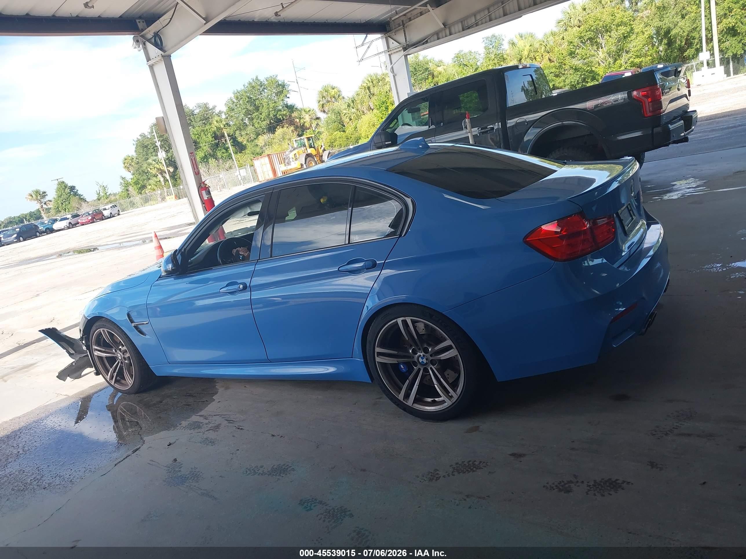 2015 Bmw M3   Light Blue vin: WBS3C9C58FP805673