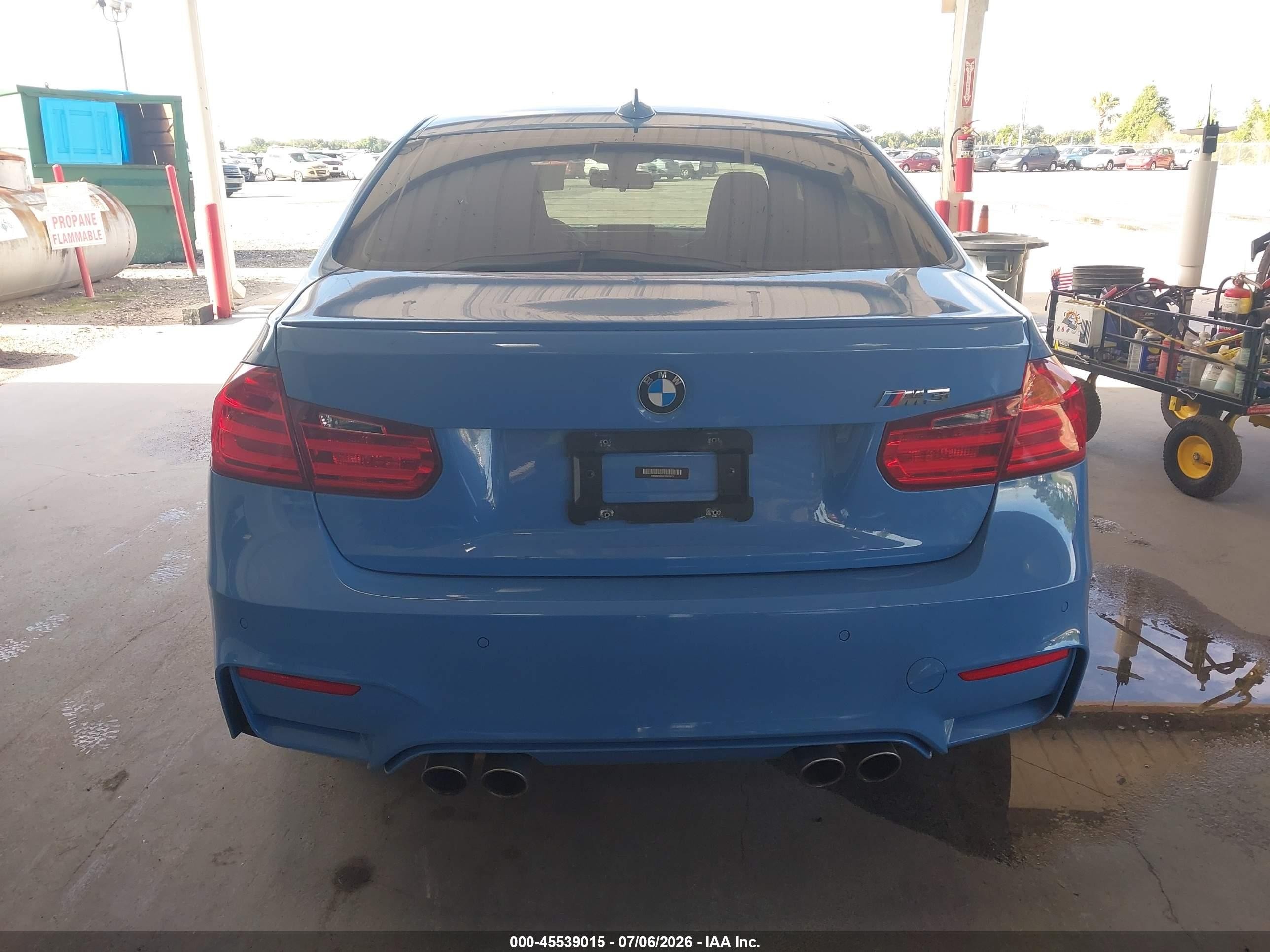 2015 Bmw M3   Light Blue vin: WBS3C9C58FP805673