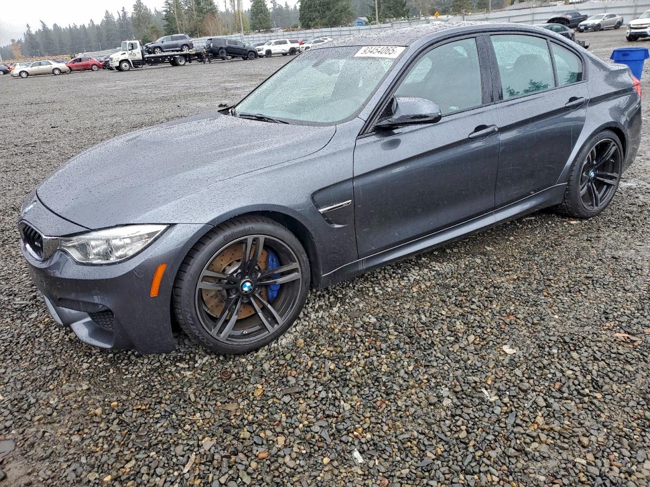 2015 Bmw M3 Gray vin: WBS3C9C59FP806119