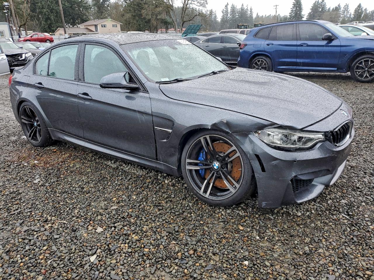 2015 Bmw M3 Gray vin: WBS3C9C59FP806119