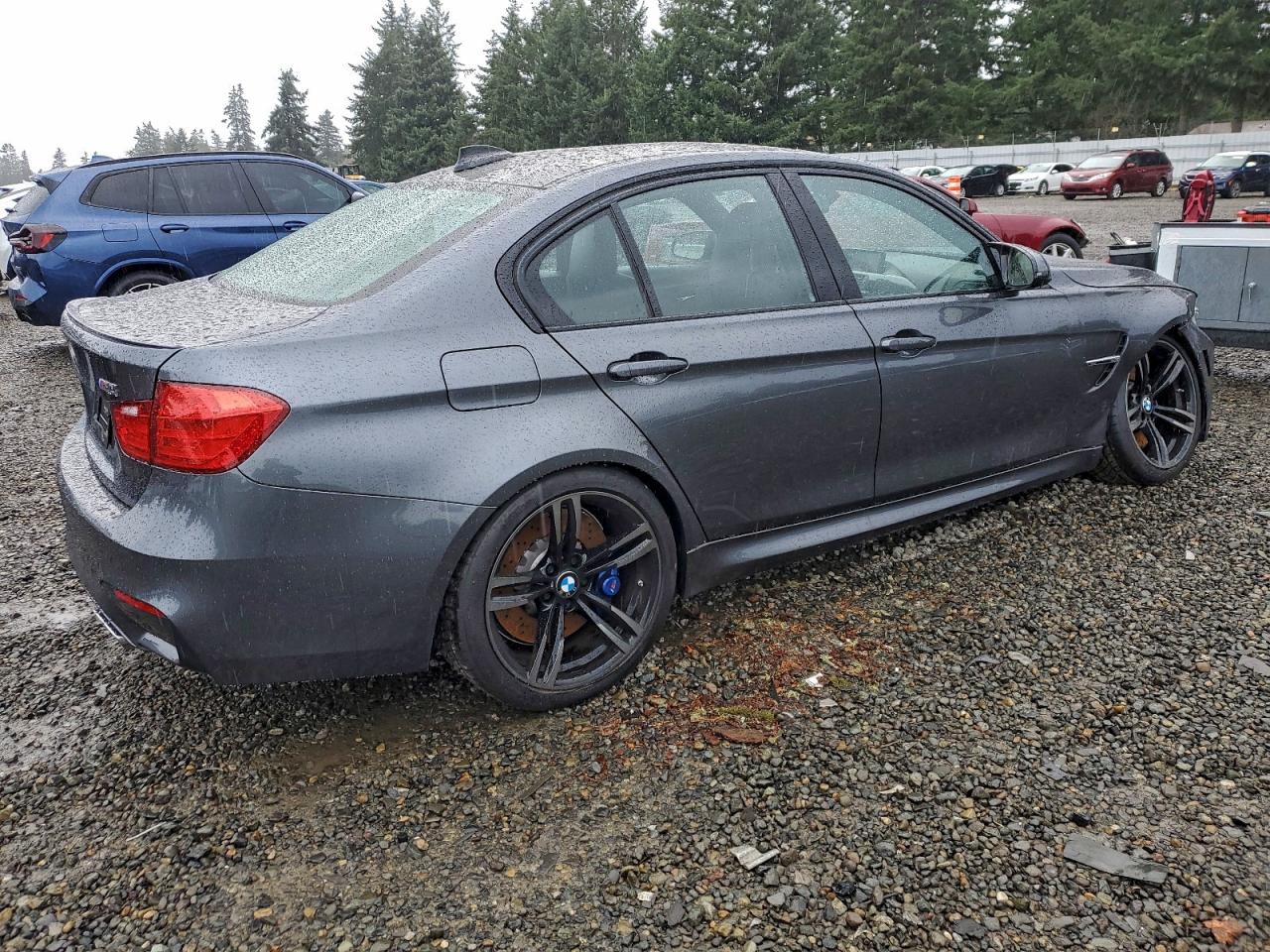 2015 Bmw M3 Gray vin: WBS3C9C59FP806119