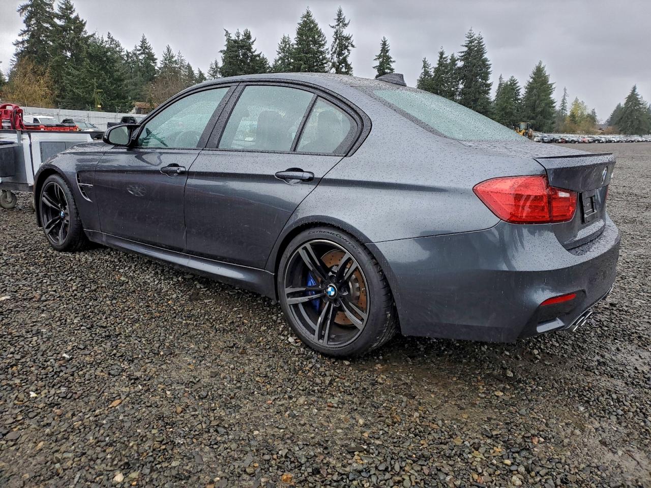 2015 Bmw M3 Gray vin: WBS3C9C59FP806119