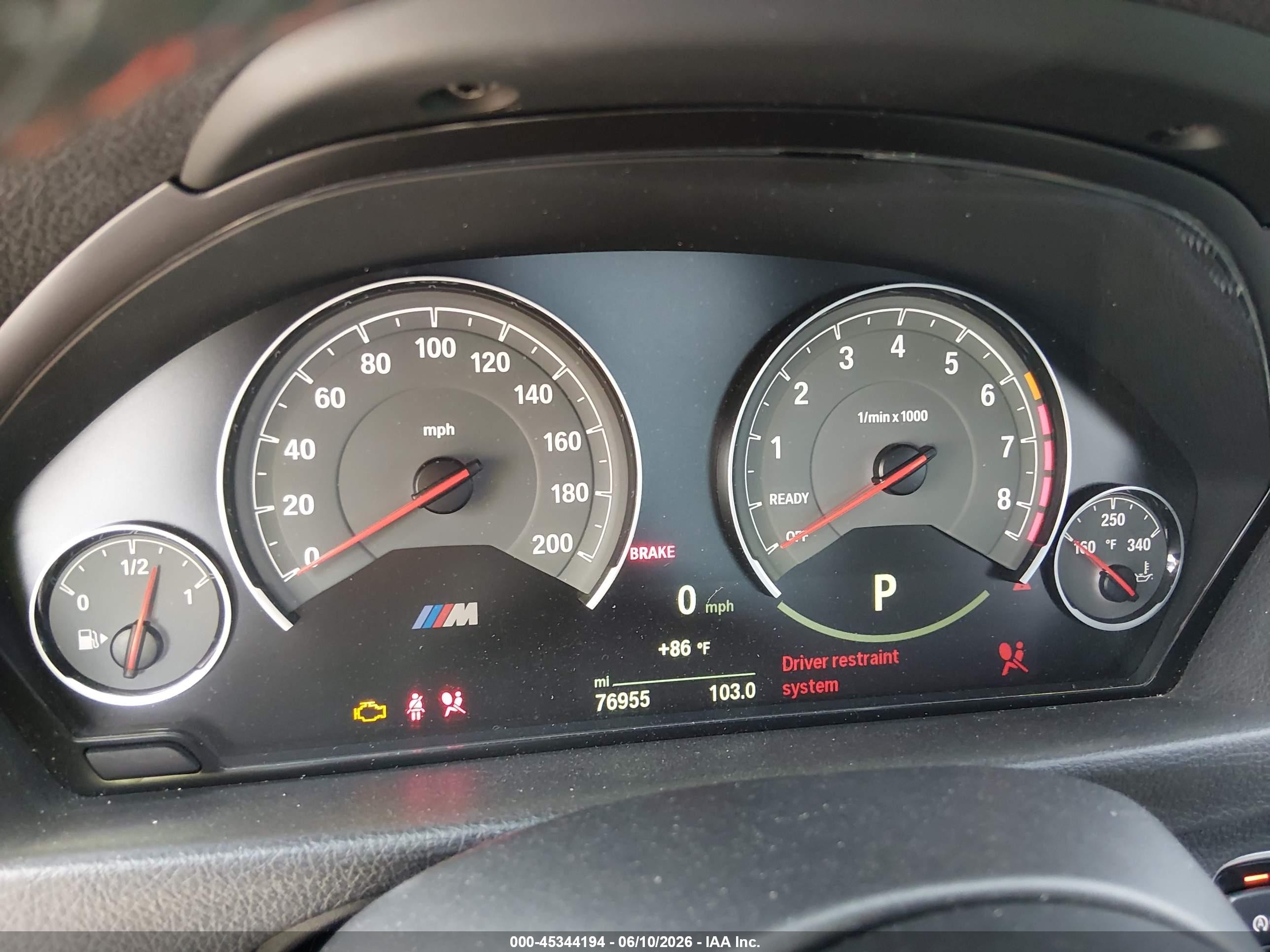 2015 Bmw M3   Black vin: WBS3C9C5XFP803309