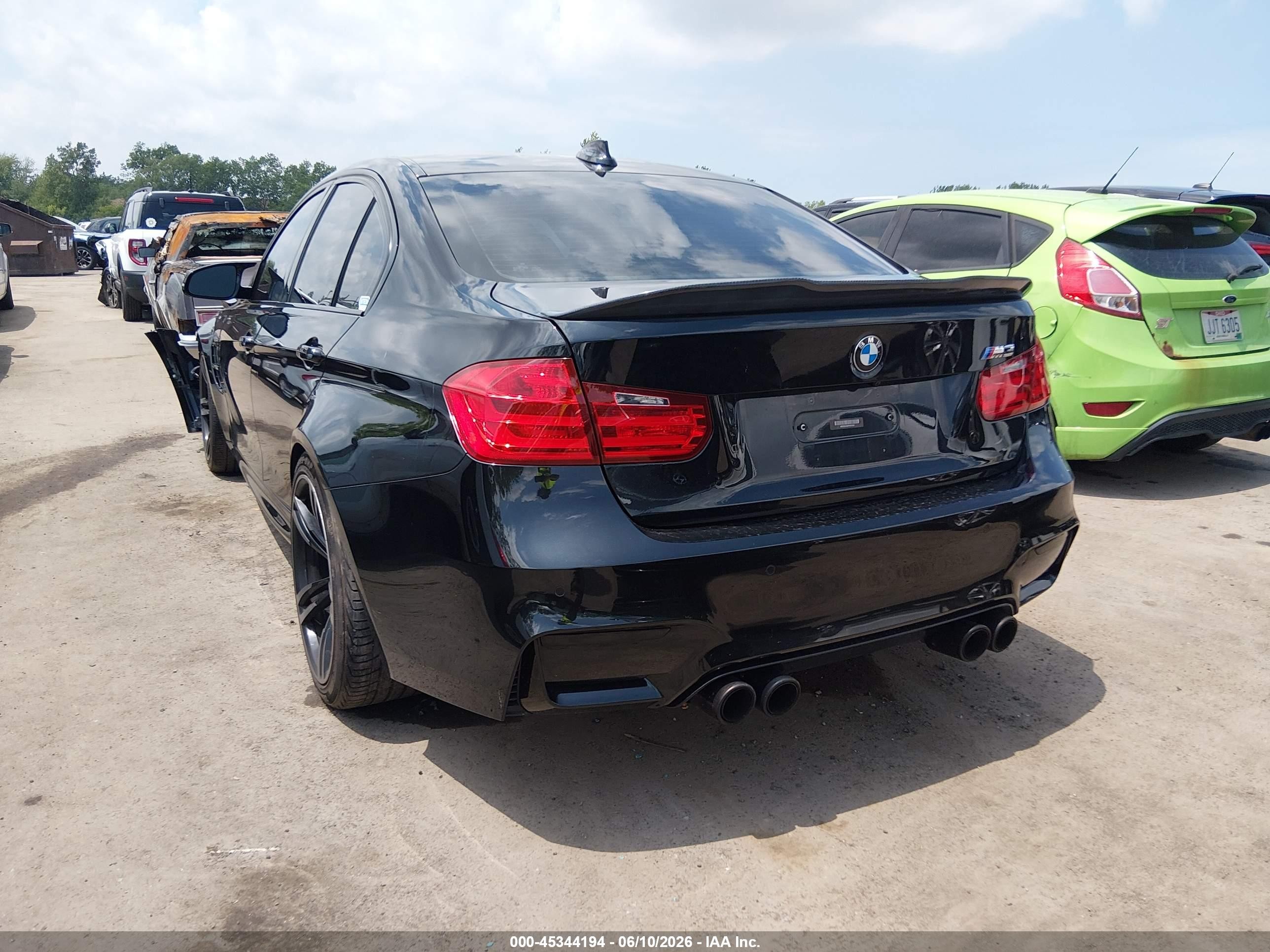 2015 Bmw M3   Black vin: WBS3C9C5XFP803309