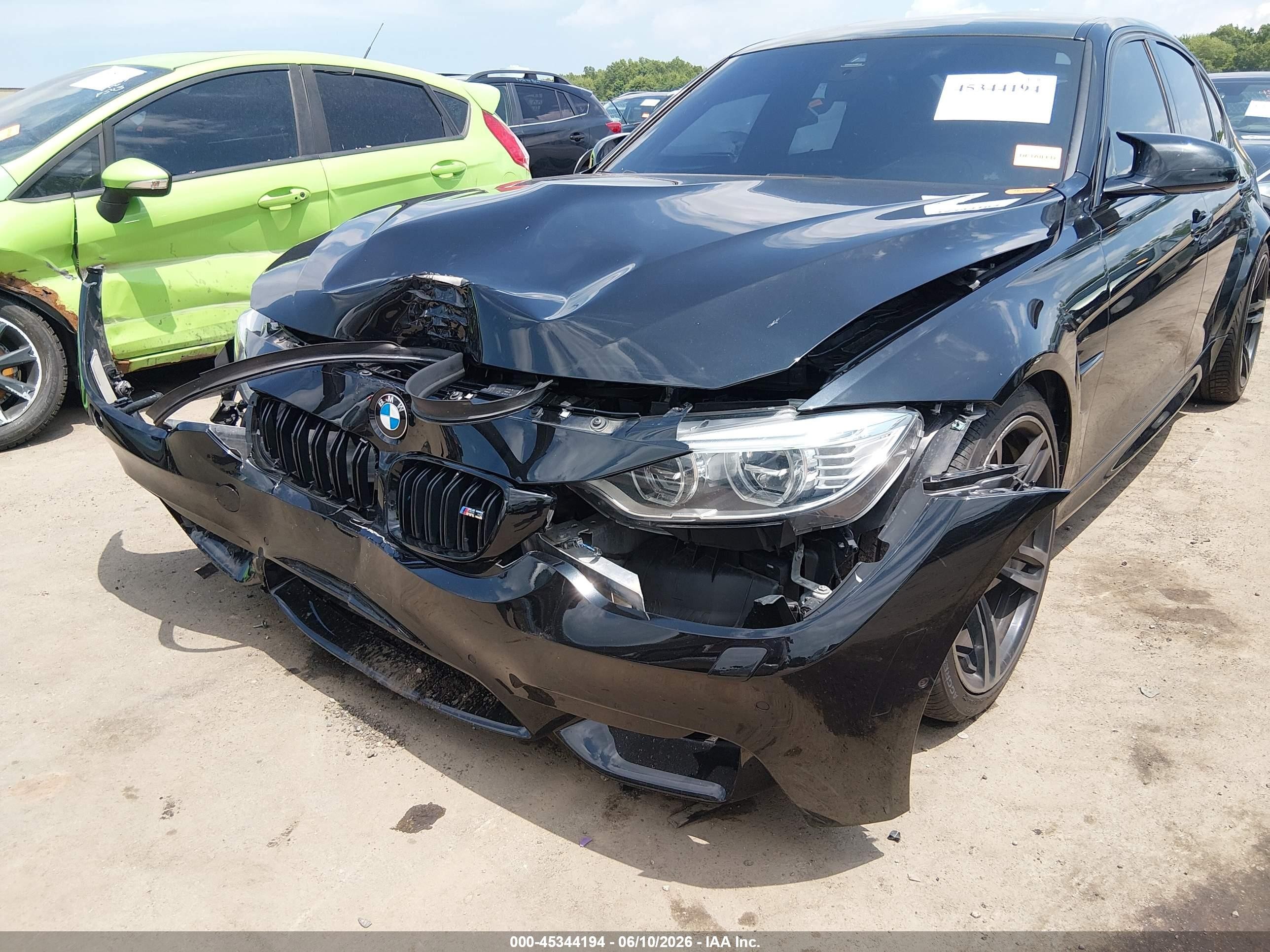 2015 Bmw M3   Black vin: WBS3C9C5XFP803309