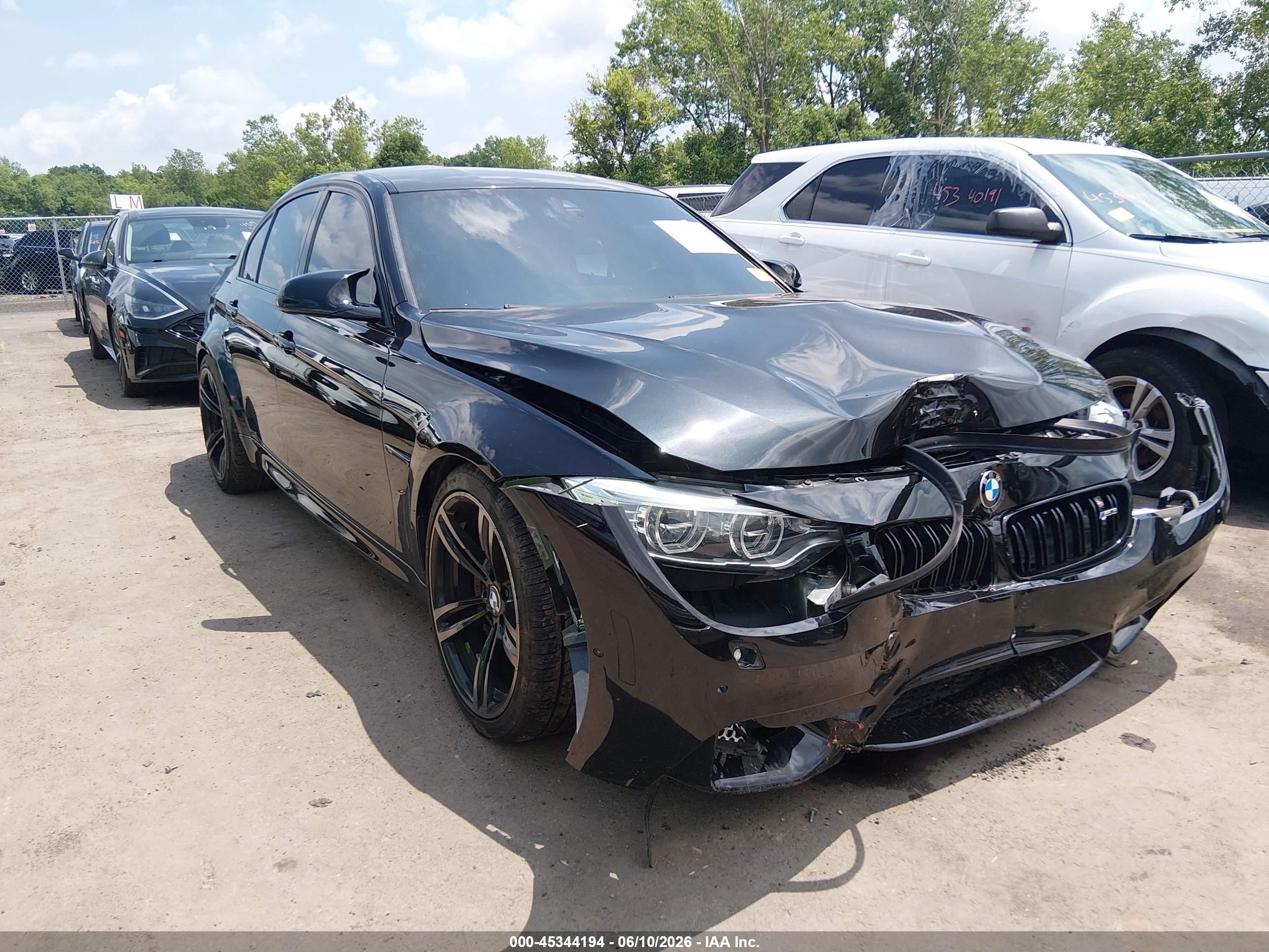 2015 Bmw M3   Black vin: WBS3C9C5XFP803309