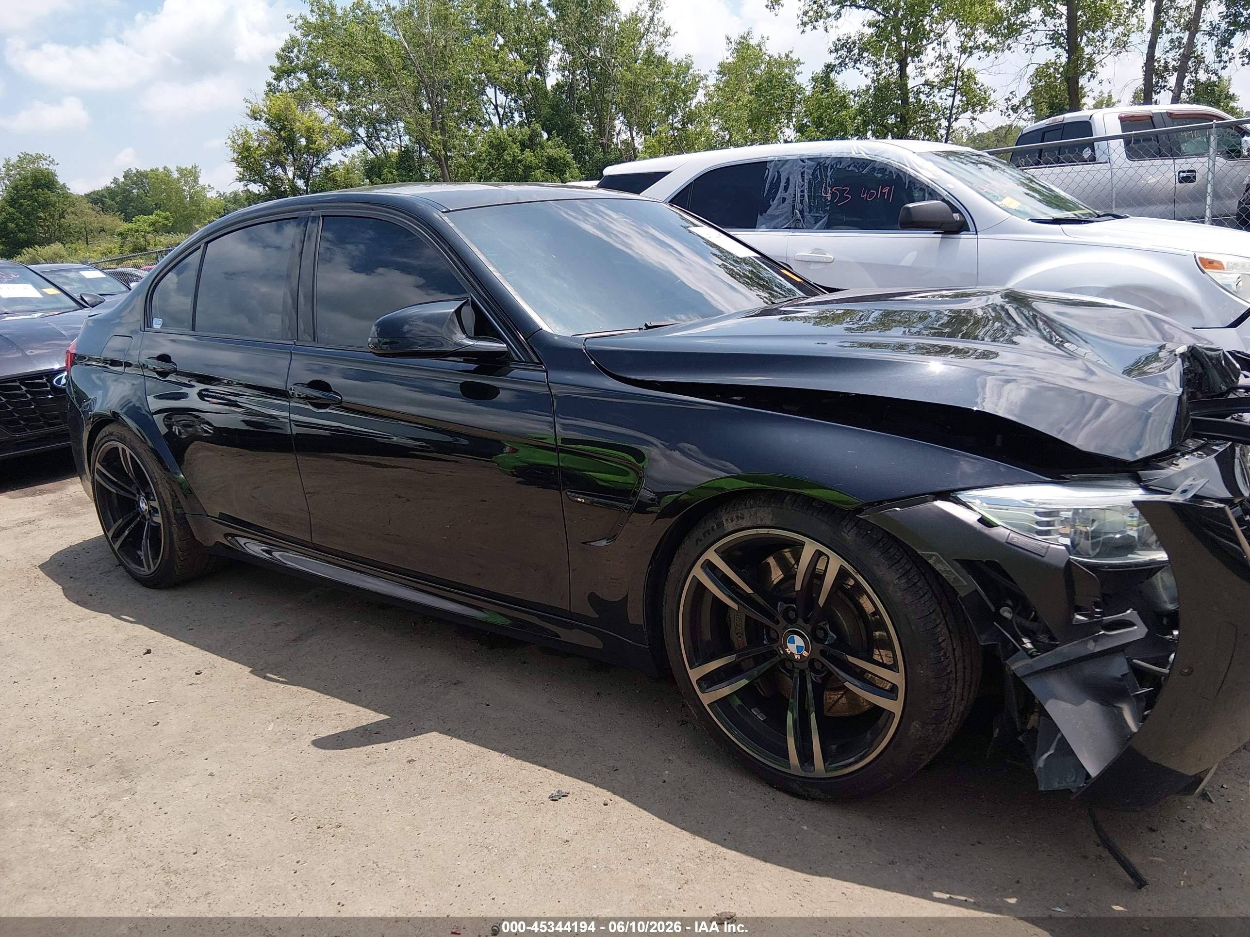 2015 Bmw M3   Black vin: WBS3C9C5XFP803309